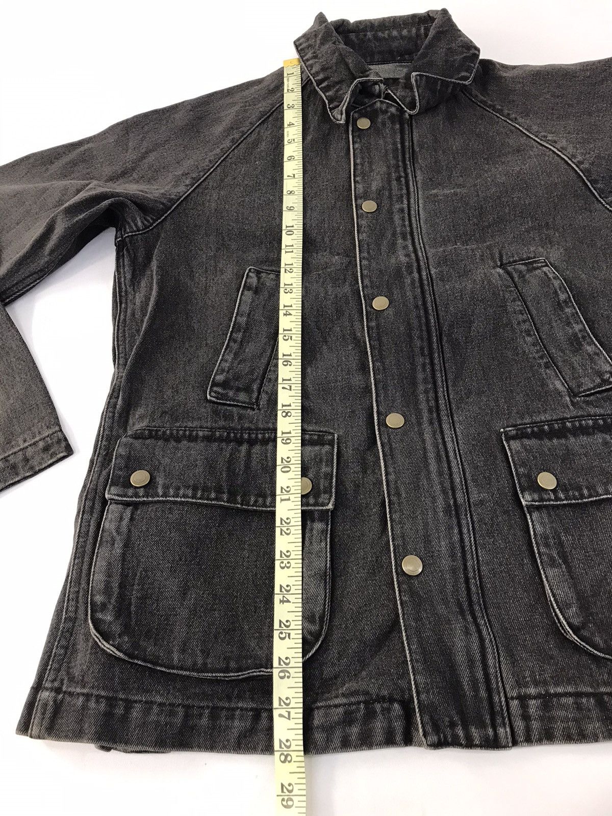 Designer × Michel Klein v.v Michel Klein Paris Homme Black Denim Style Jacket Coat Size US M / EU 48-50 / 2 - 10 Thumbnail