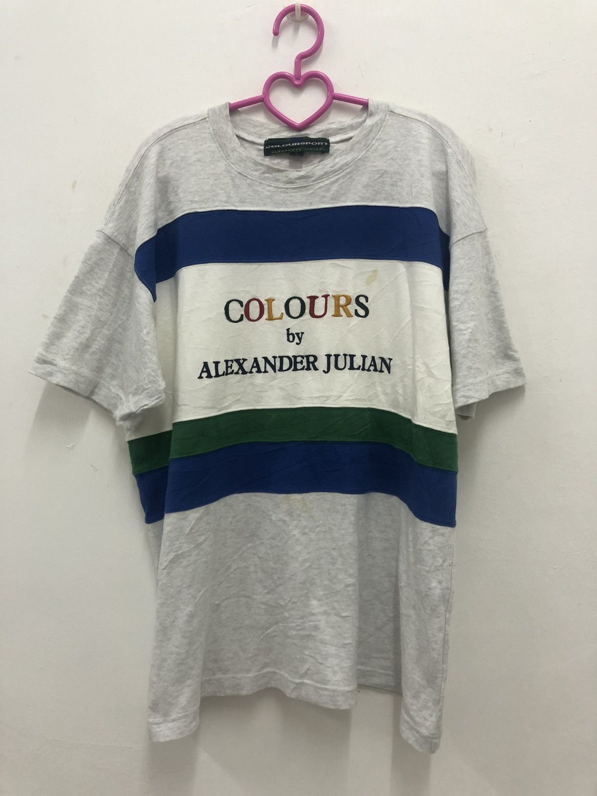 Alexander Julian Rare Vintage ALEXANDER JULIAN Embroidered Spell Out Shirt Size US L / EU 52-54 / 3 - 1 Thumbnail