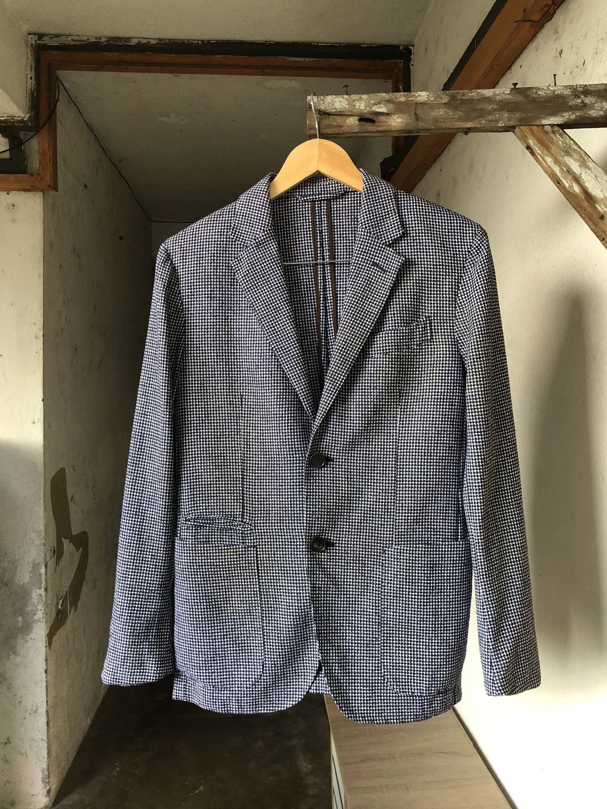 Ermenegildo Zegna Vintage Ermenegildo Zegna Tweed Single Breasted Blazer Size US M / EU 48-50 / 2 - 1 Thumbnail