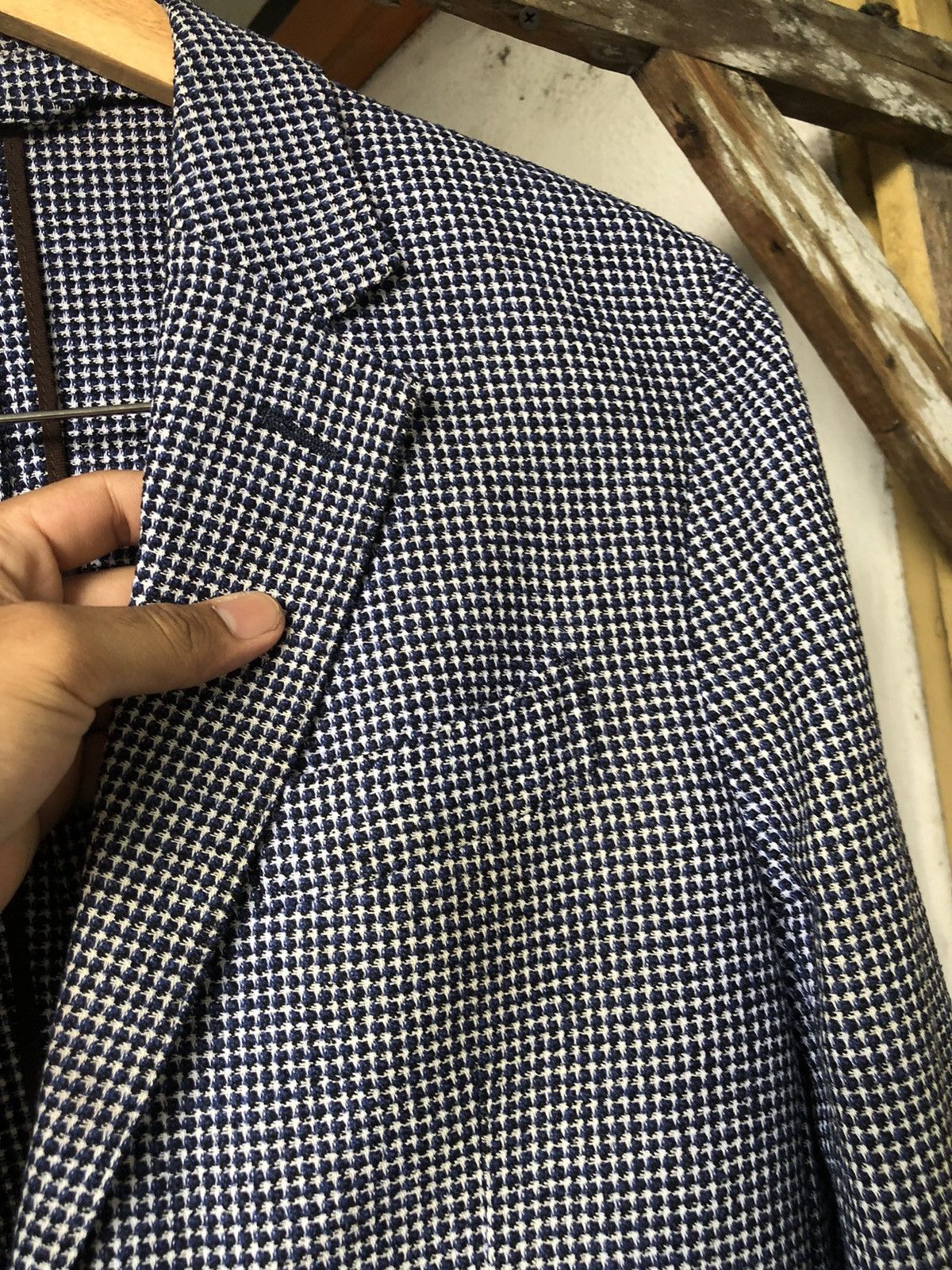Ermenegildo Zegna Vintage Ermenegildo Zegna Tweed Single Breasted Blazer Size US M / EU 48-50 / 2 - 9 Thumbnail