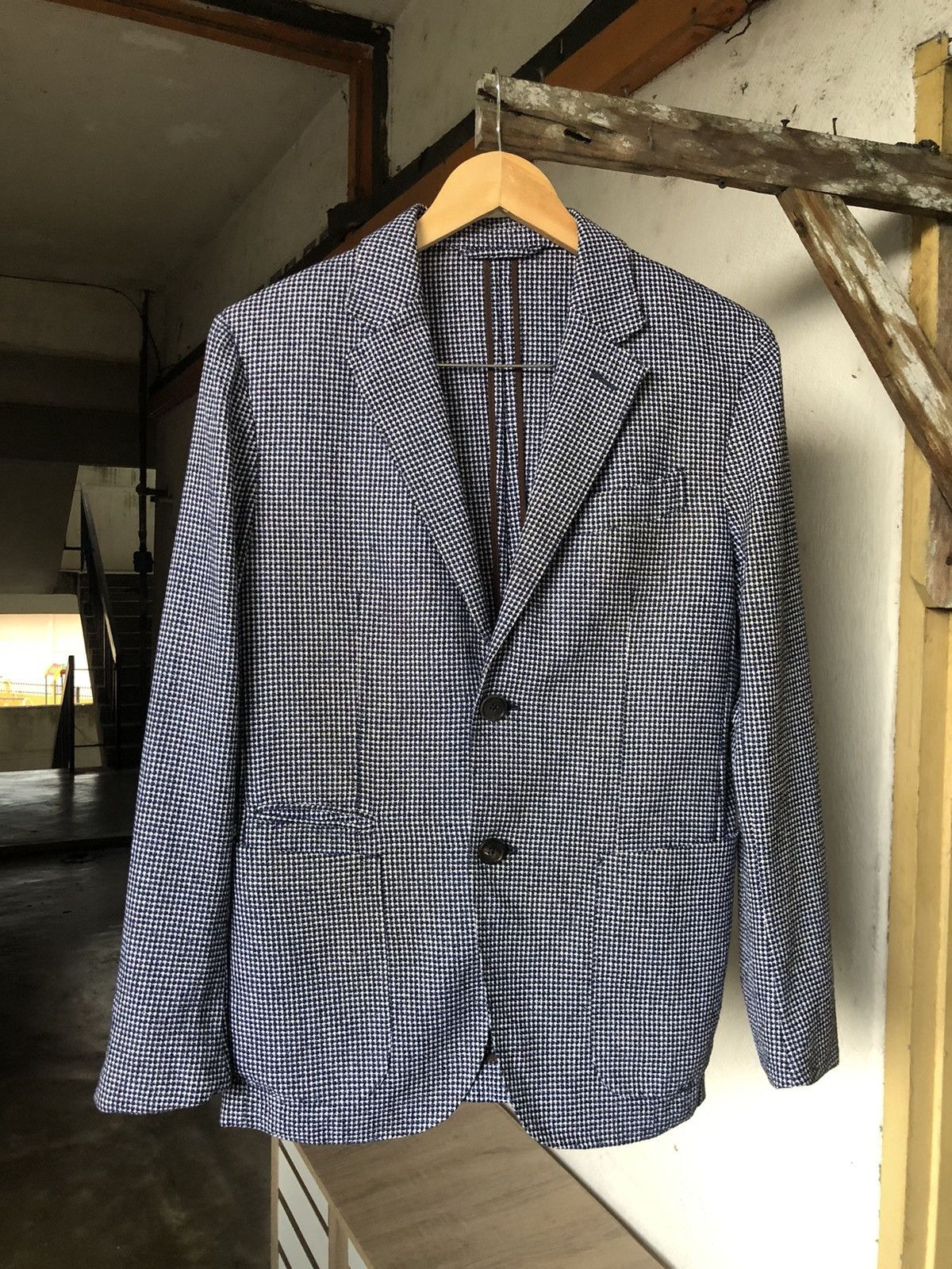 Ermenegildo Zegna Vintage Ermenegildo Zegna Tweed Single Breasted Blazer Size US M / EU 48-50 / 2 - 7 Thumbnail