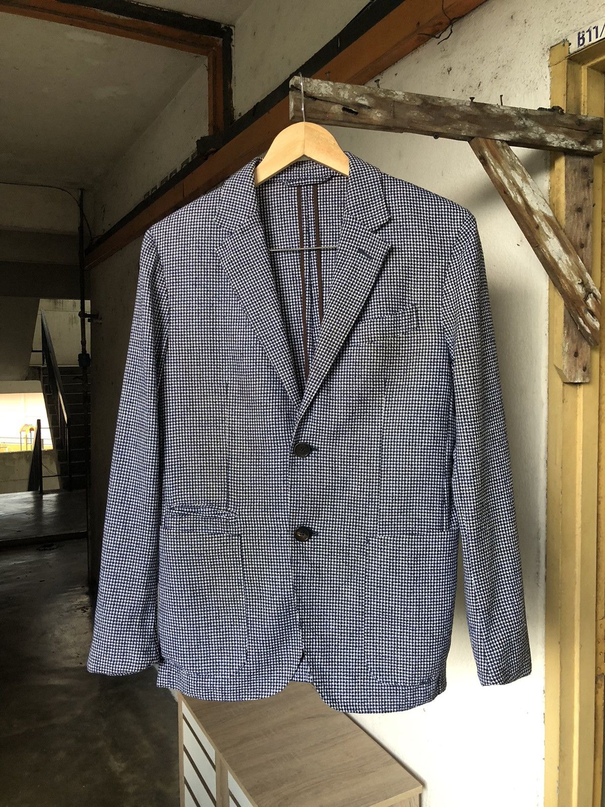 Ermenegildo Zegna Vintage Ermenegildo Zegna Tweed Single Breasted Blazer Size US M / EU 48-50 / 2 - 4 Thumbnail