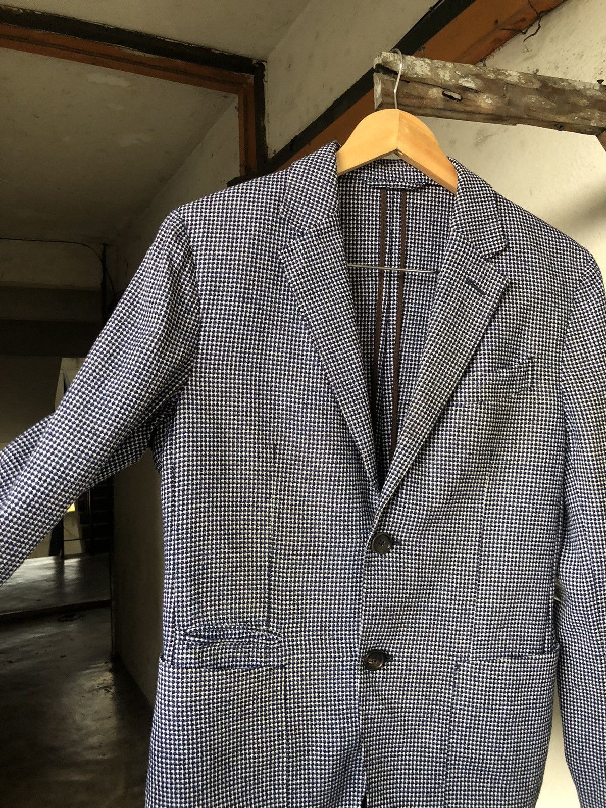 Ermenegildo Zegna Vintage Ermenegildo Zegna Tweed Single Breasted Blazer Size US M / EU 48-50 / 2 - 15 Thumbnail