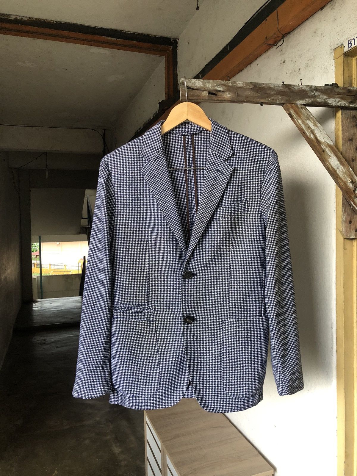 Ermenegildo Zegna Vintage Ermenegildo Zegna Tweed Single Breasted Blazer Size US M / EU 48-50 / 2 - 6 Thumbnail