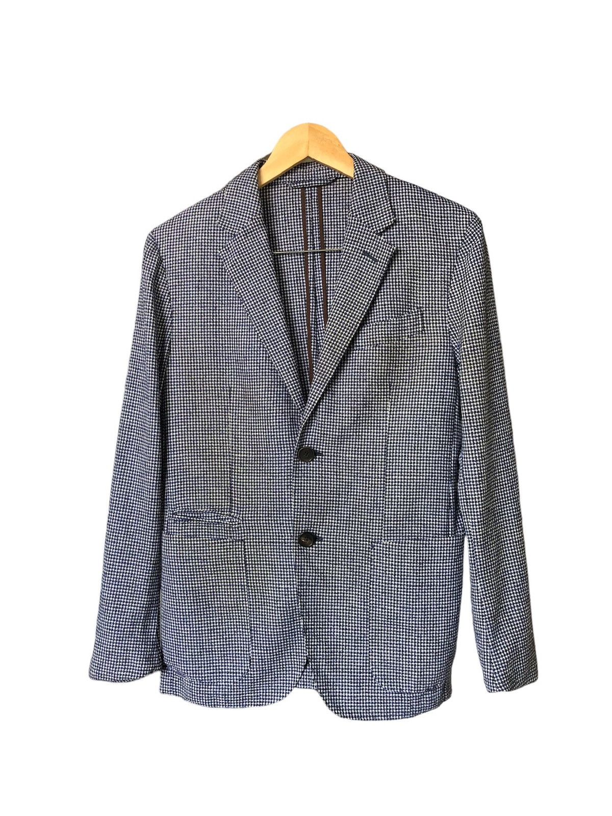 Ermenegildo Zegna Vintage Ermenegildo Zegna Tweed Single Breasted Blazer Size US M / EU 48-50 / 2 - 2 Thumbnail