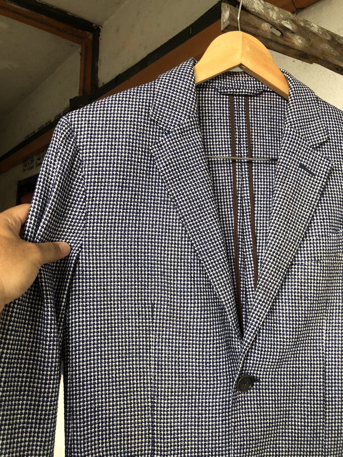 Ermenegildo Zegna Vintage Ermenegildo Zegna Tweed Single Breasted Blazer Size US M / EU 48-50 / 2 - 10 Thumbnail