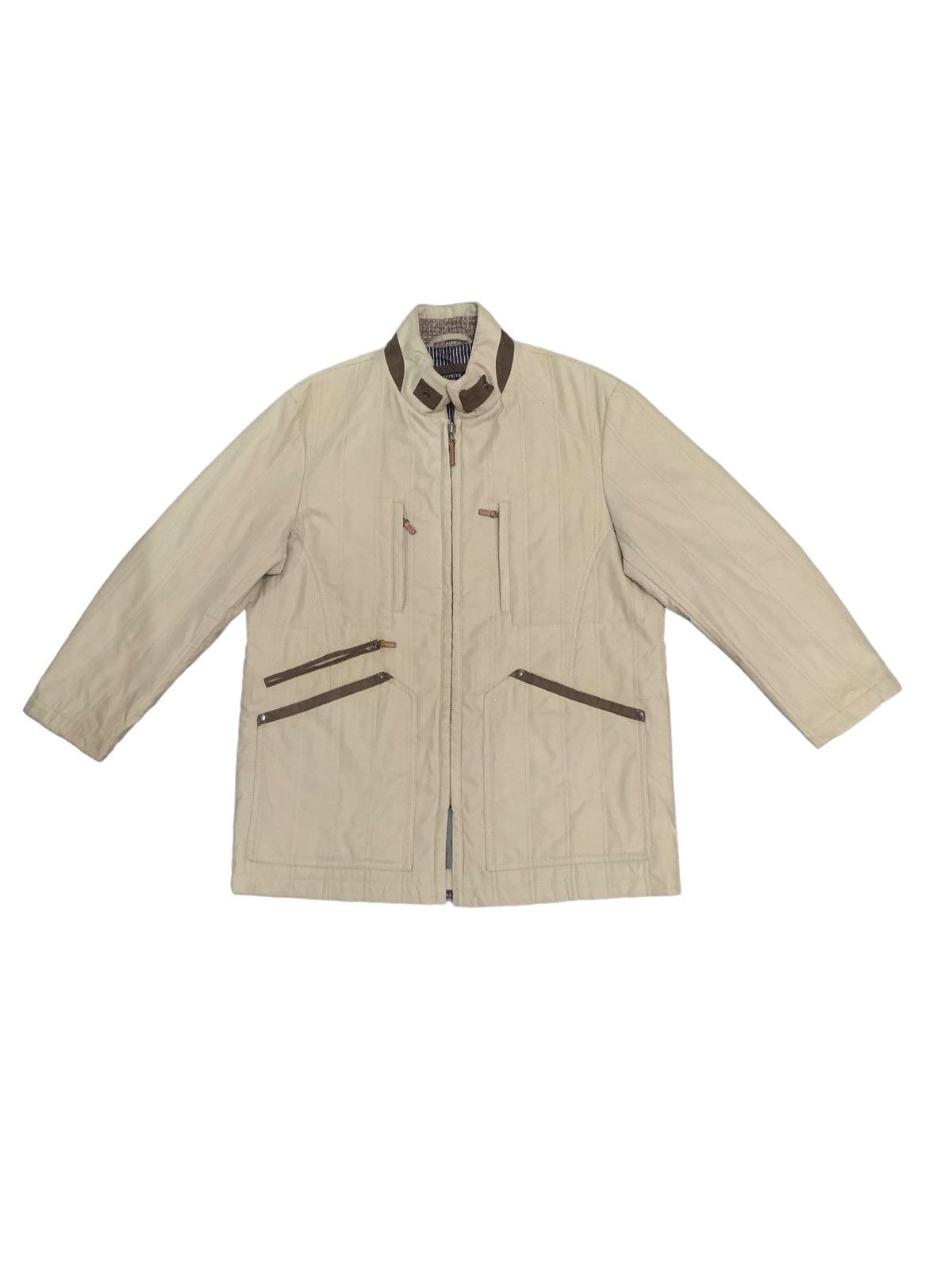 image of Archival Clothing x Zephyr Vintage Zephyr Multipocket Chore Jacket in Khaki, Men's (Size Medium)