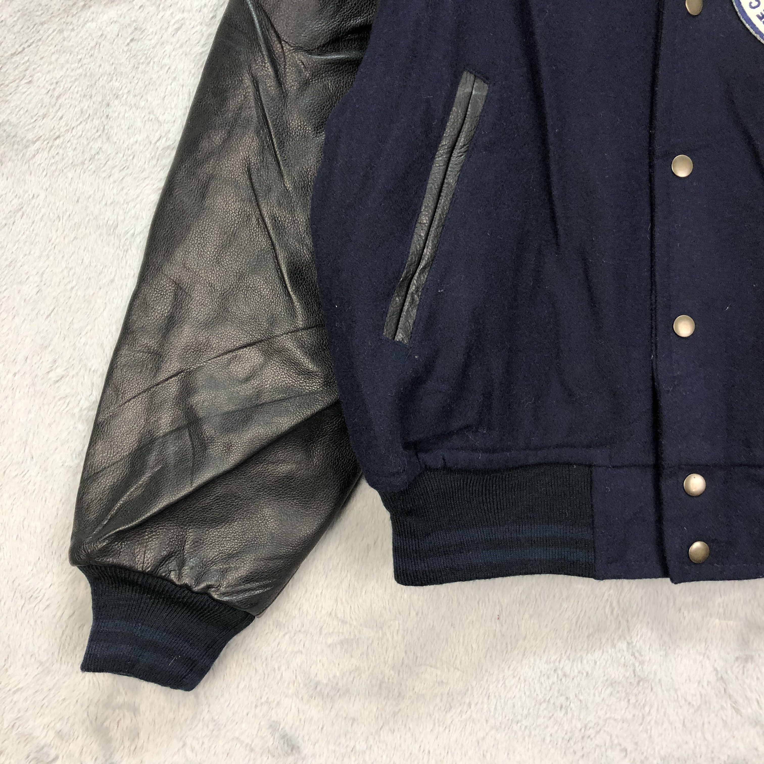 Vintage Vintage PAGE BOY Sleeve Leather Varsity Jacket #4921-36 Size US M / EU 48-50 / 2 - 5 Thumbnail