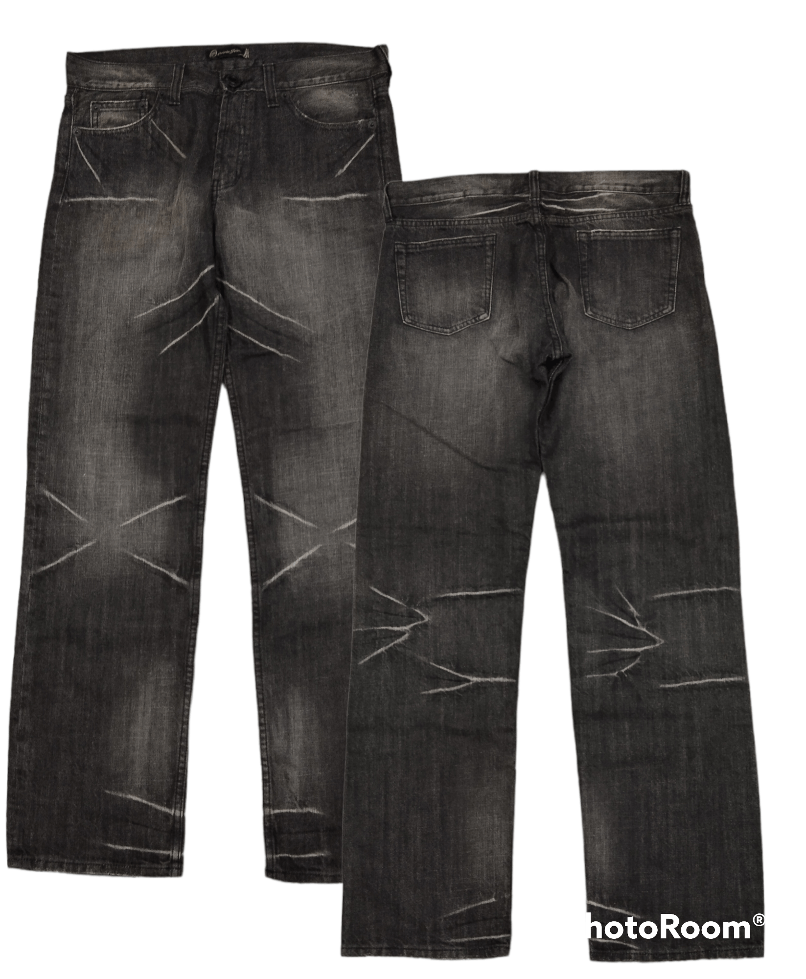 If Six Was Nine SiCK WASHED BLACK ORIRIN DENIM PANTS Size US 32 / EU 48 - 1 Thumbnail