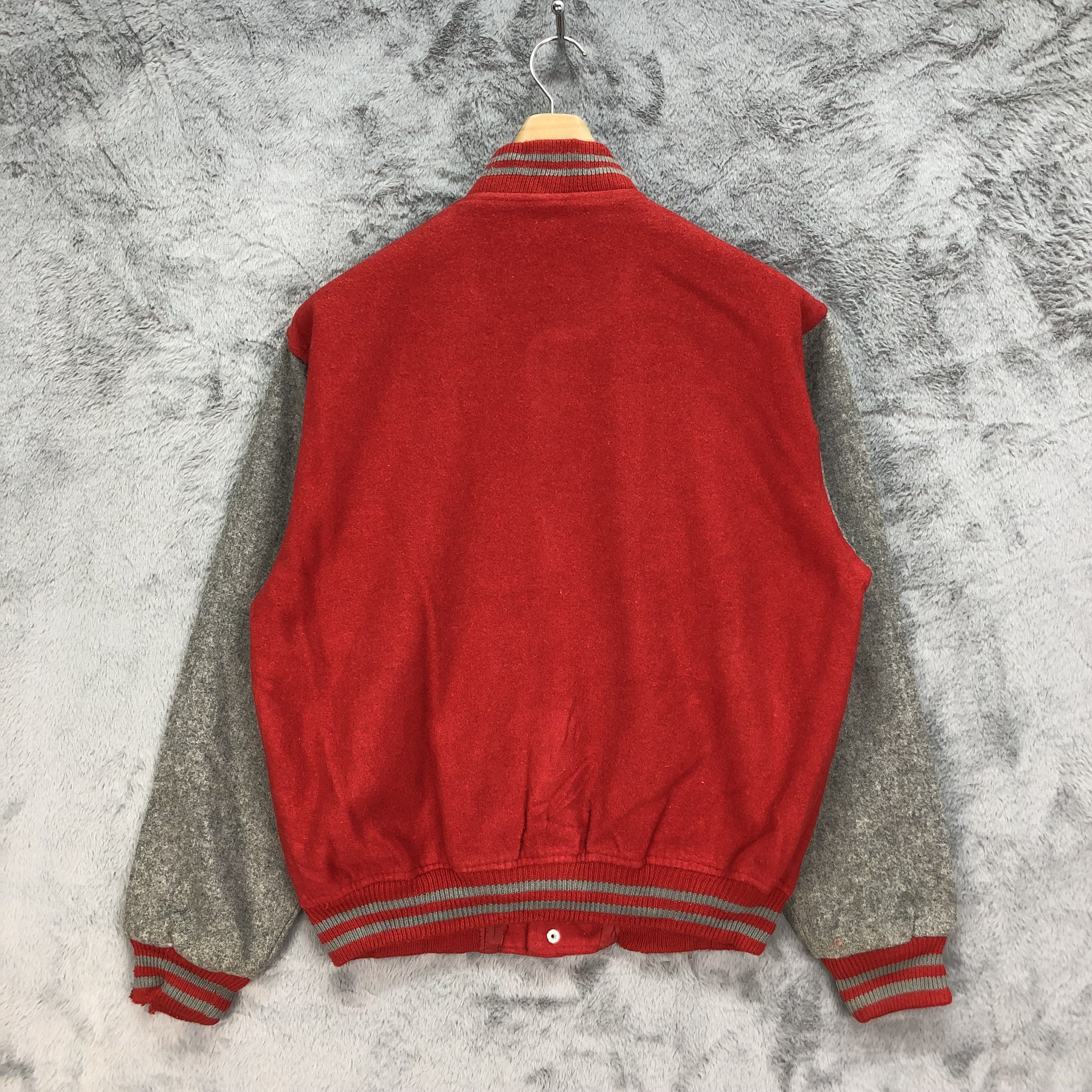 Other UNBRAND Red Wool Varsity Jacket #4895-175 Size US L / EU 52-54 / 3 - 12 Thumbnail