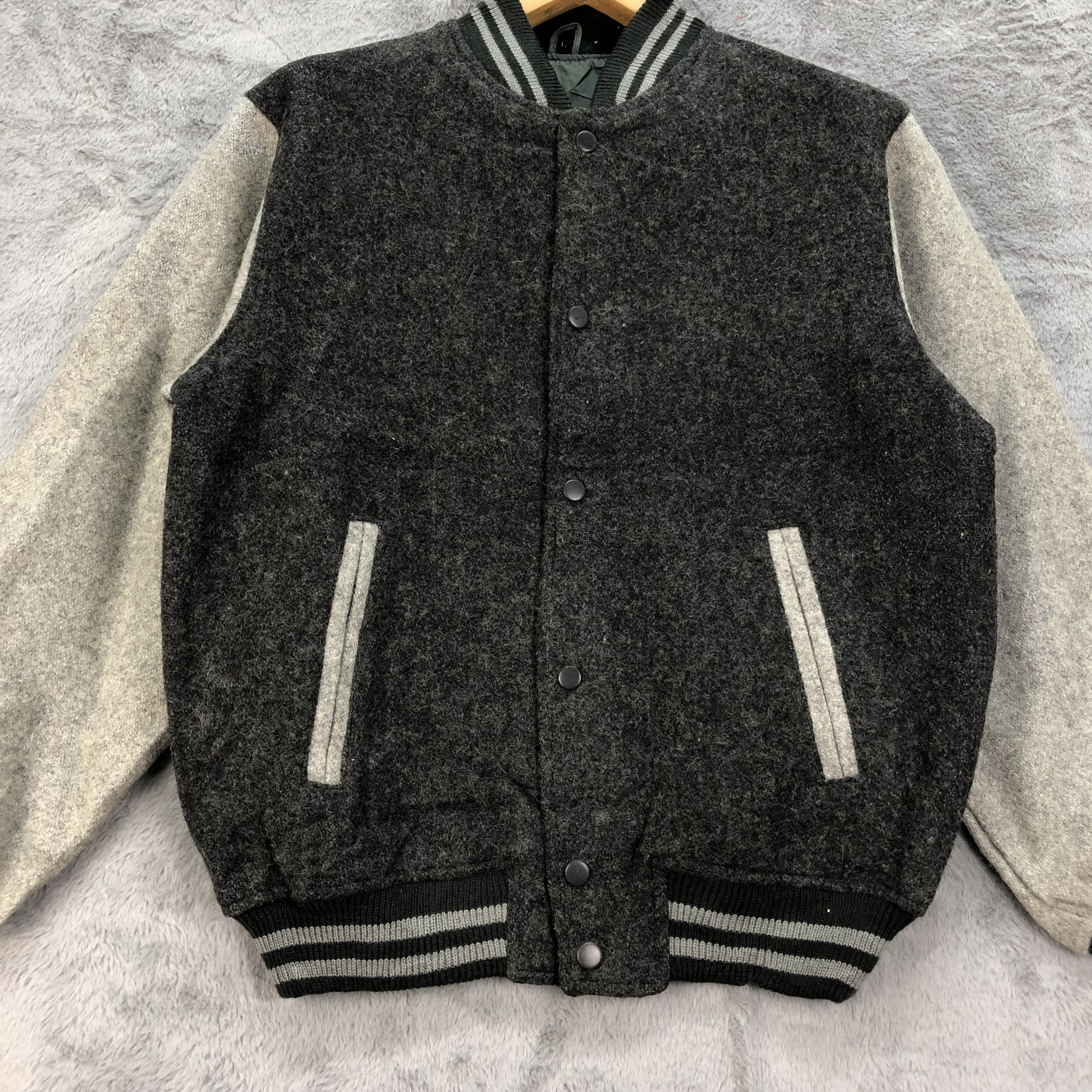 Other Vintage Made in Japan Wool Varsity Jacket #4792-170 Size US L / EU 52-54 / 3 - 3 Thumbnail