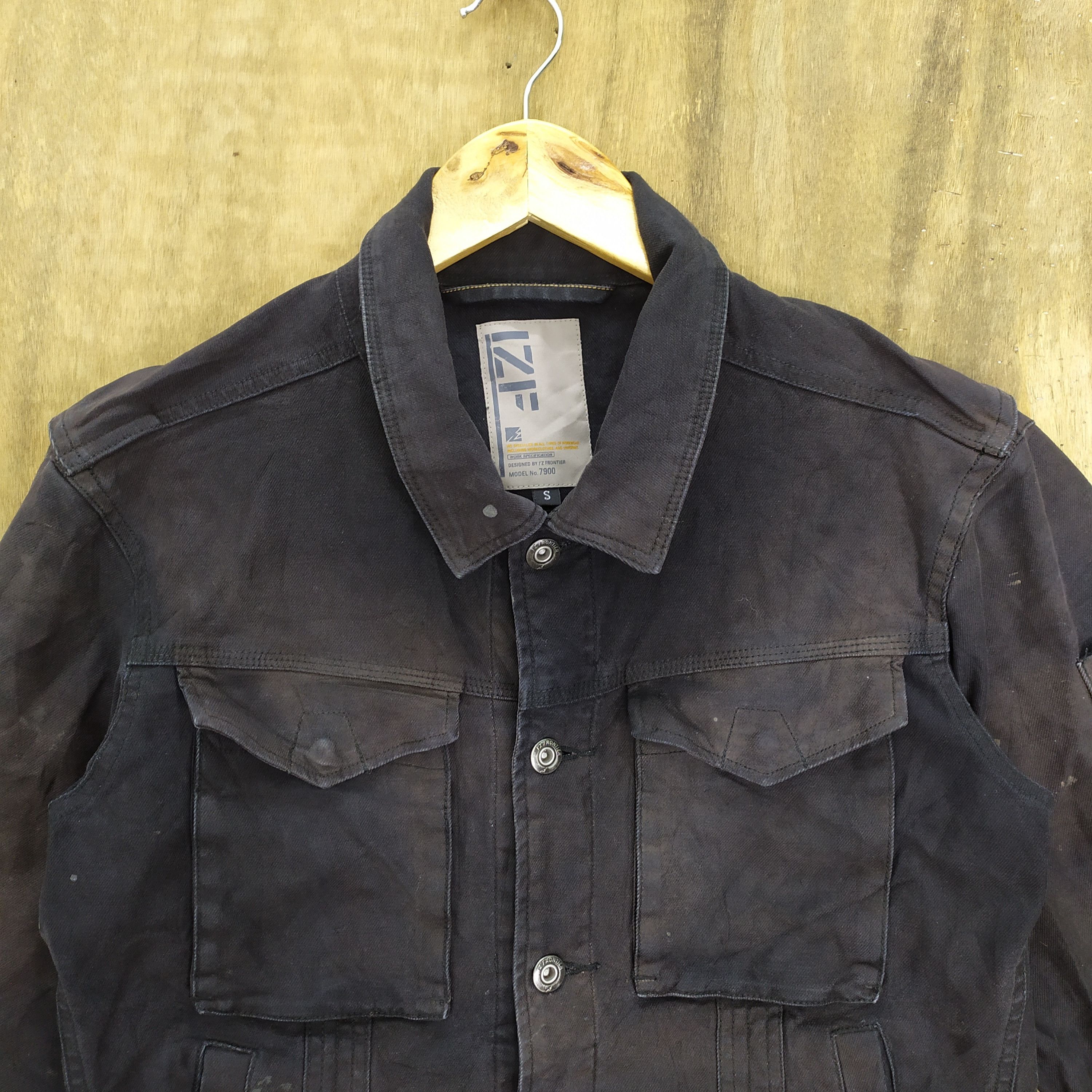 Japanese Brand IZ FRONTIER 5 POCKET DENIM JACKET /FADED COLOUR Size US S / EU 44-46 / 1 - 4 Thumbnail