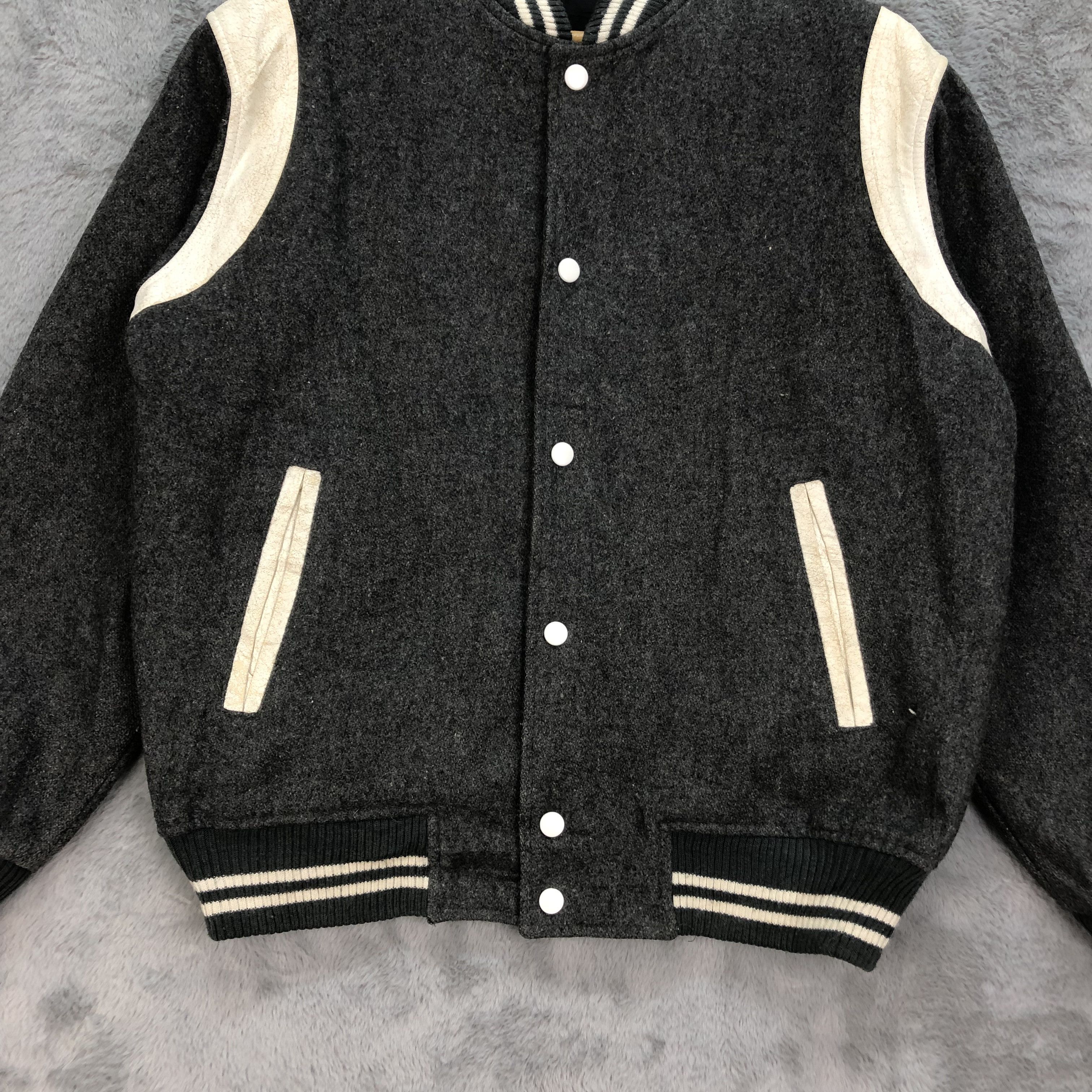 Japanese Brand Vintage LaCrosse Casual Wear Wool Varsity Jacket #4899-175 Size US L / EU 52-54 / 3 - 3 Thumbnail