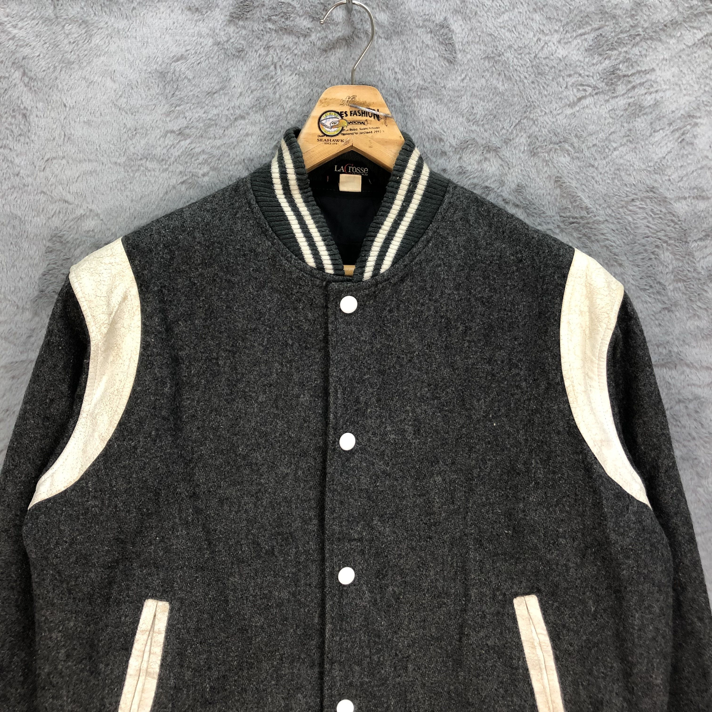 Japanese Brand Vintage LaCrosse Casual Wear Wool Varsity Jacket #4899-175 Size US L / EU 52-54 / 3 - 2 Thumbnail