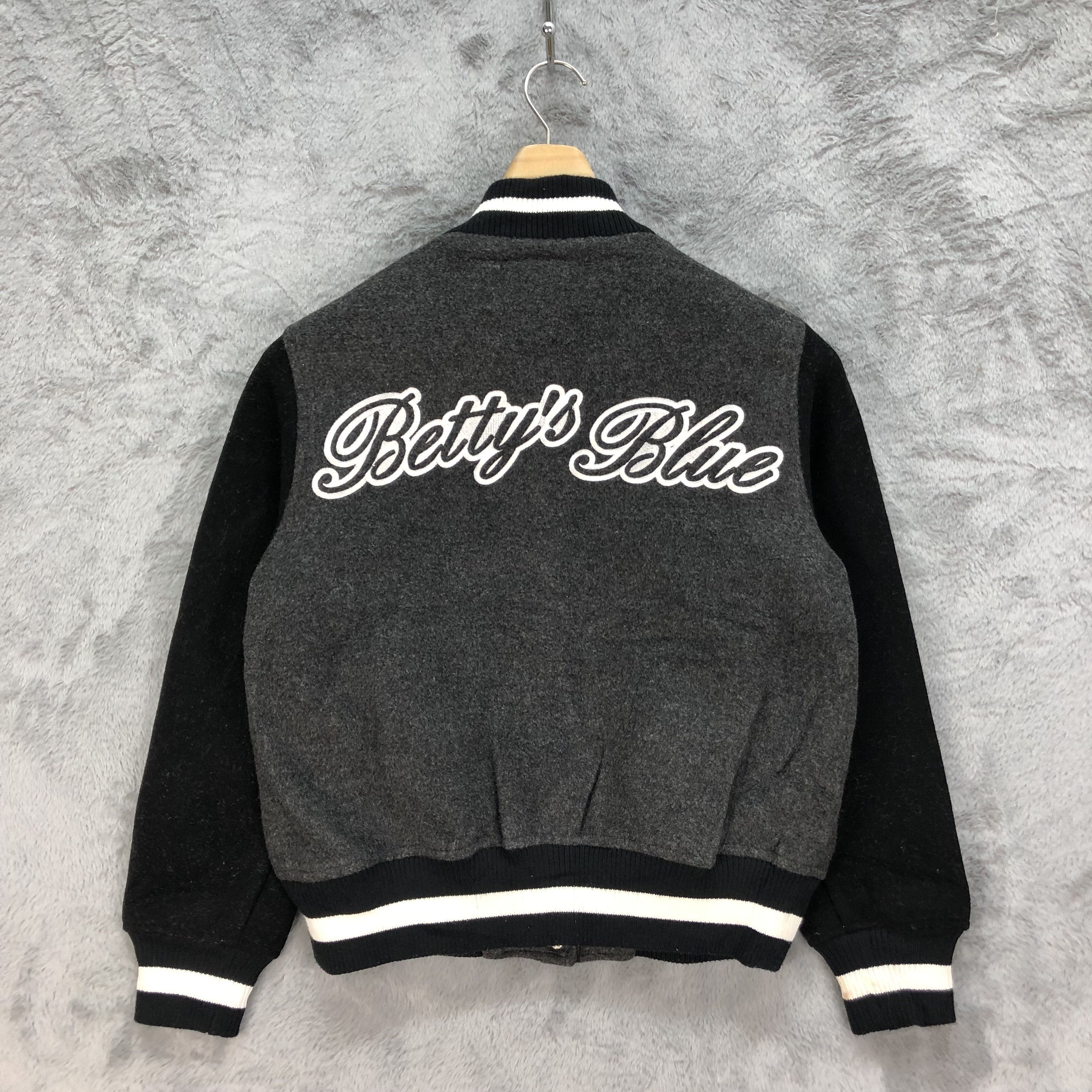 Japanese Brand BETTY'S BLUE by Shinji Abe Varsity Jacket #4838-173 Size S / US 4 / IT 40 - 1 Thumbnail