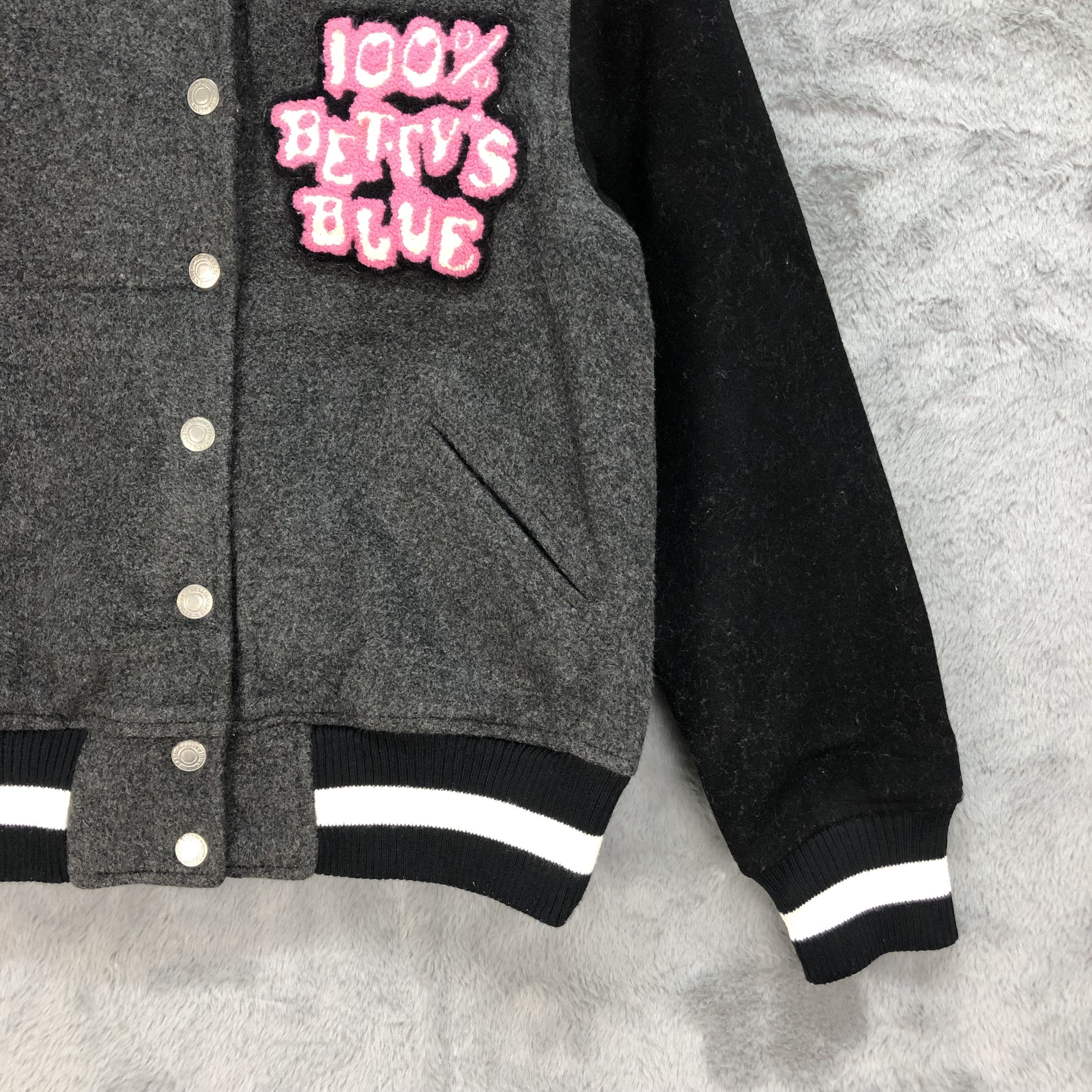 Japanese Brand BETTY'S BLUE by Shinji Abe Varsity Jacket #4838-173 Size S / US 4 / IT 40 - 7 Thumbnail