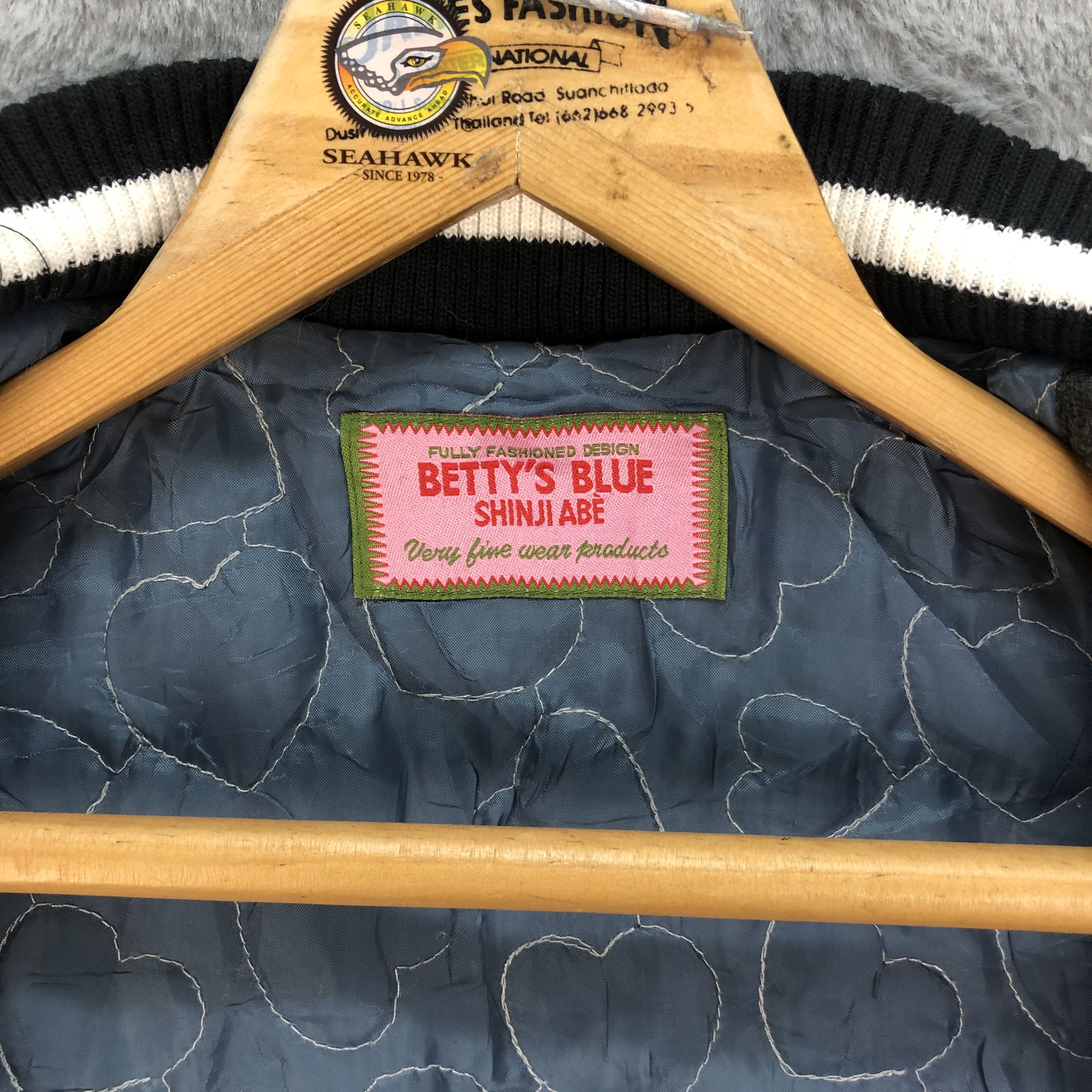 Japanese Brand BETTY'S BLUE by Shinji Abe Varsity Jacket #4838-173 Size S / US 4 / IT 40 - 9 Thumbnail