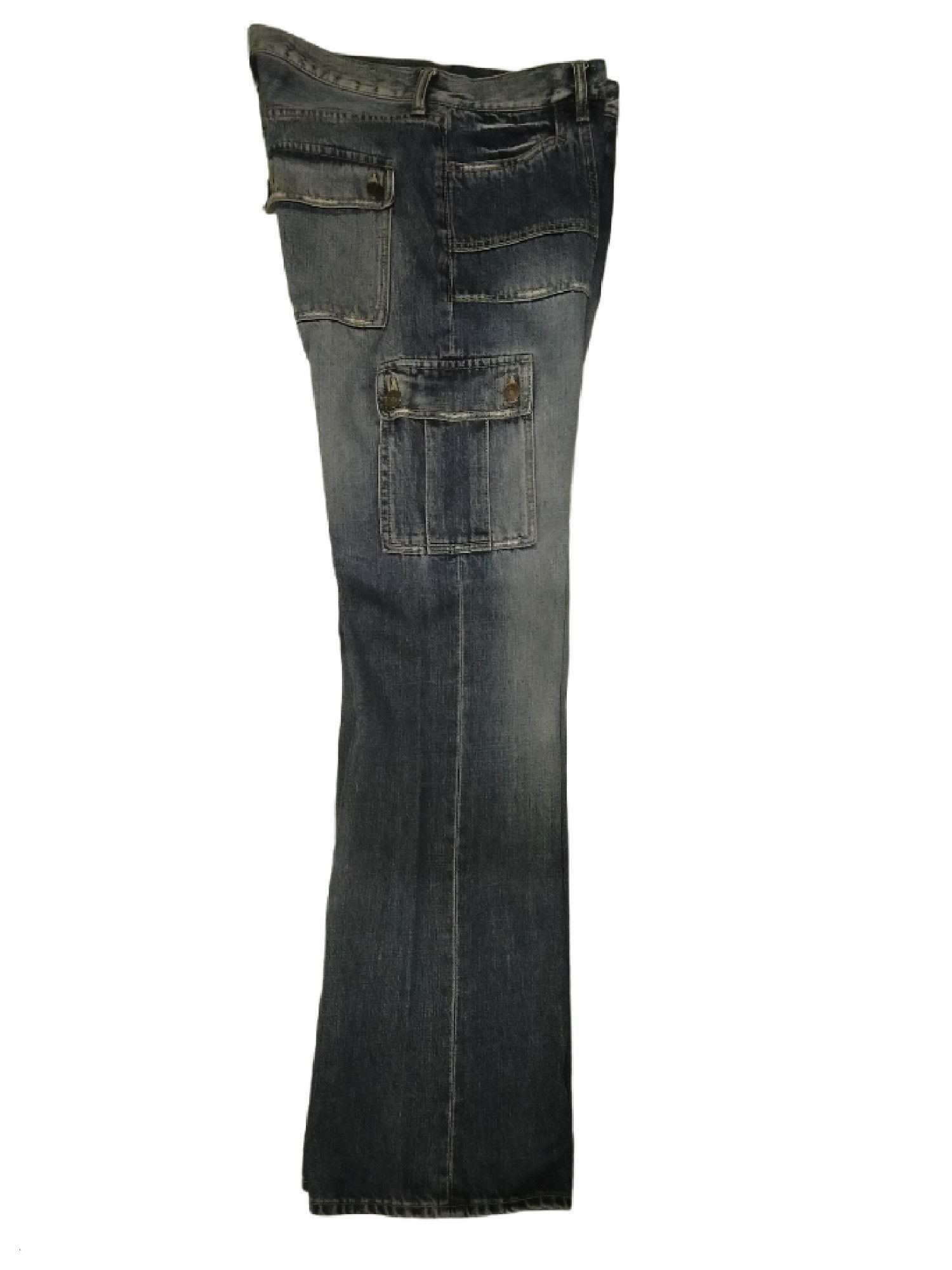 Japanese Brand Vintage Japanese Brand Unknown Cargo Denim Jeans Size US 32 / EU 48 - 11 Thumbnail