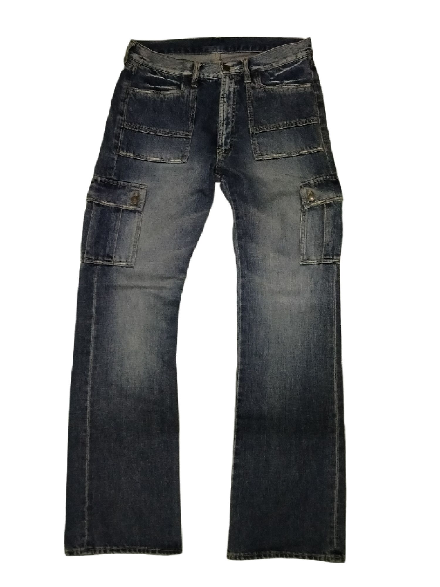 Japanese Brand Vintage Japanese Brand Unknown Cargo Denim Jeans Size US 32 / EU 48 - 1 Thumbnail