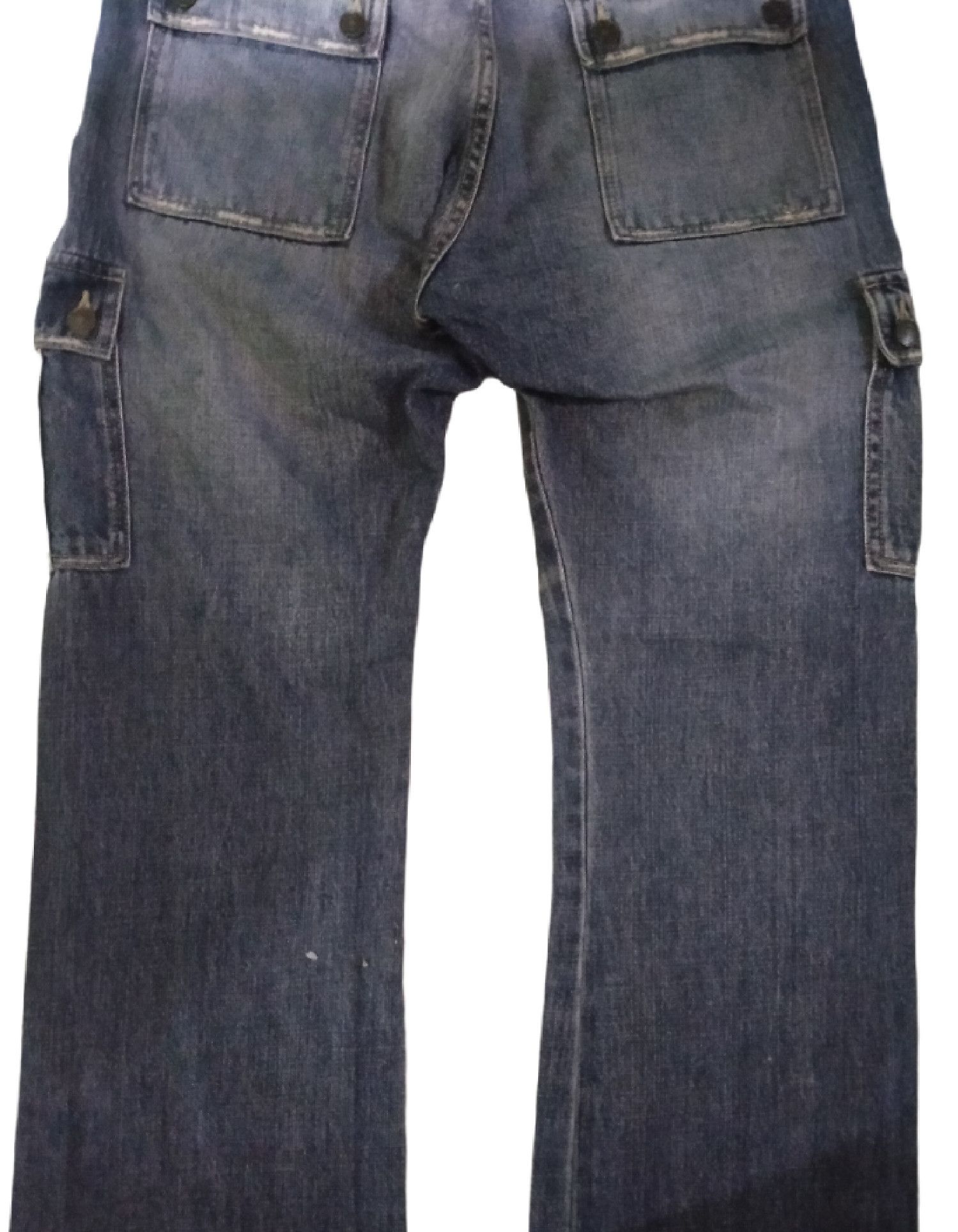 Japanese Brand Vintage Japanese Brand Unknown Cargo Denim Jeans Size US 32 / EU 48 - 8 Thumbnail