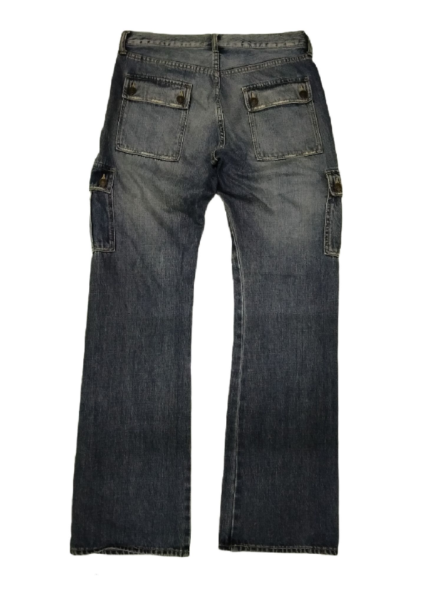 Japanese Brand Vintage Japanese Brand Unknown Cargo Denim Jeans Size US 32 / EU 48 - 2 Thumbnail