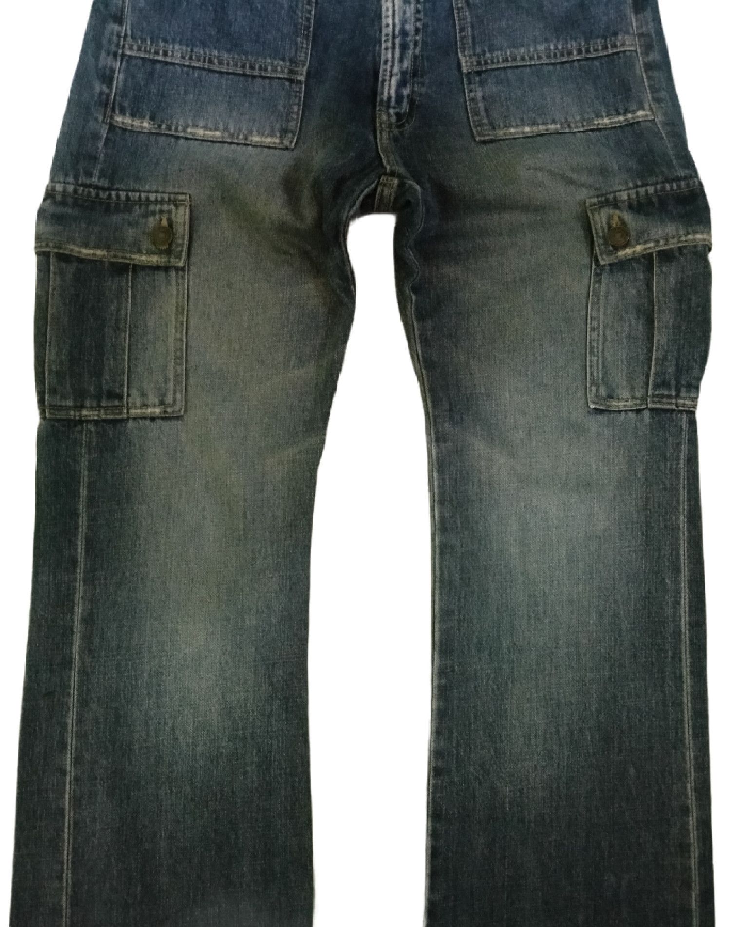 Japanese Brand Vintage Japanese Brand Unknown Cargo Denim Jeans Size US 32 / EU 48 - 5 Thumbnail