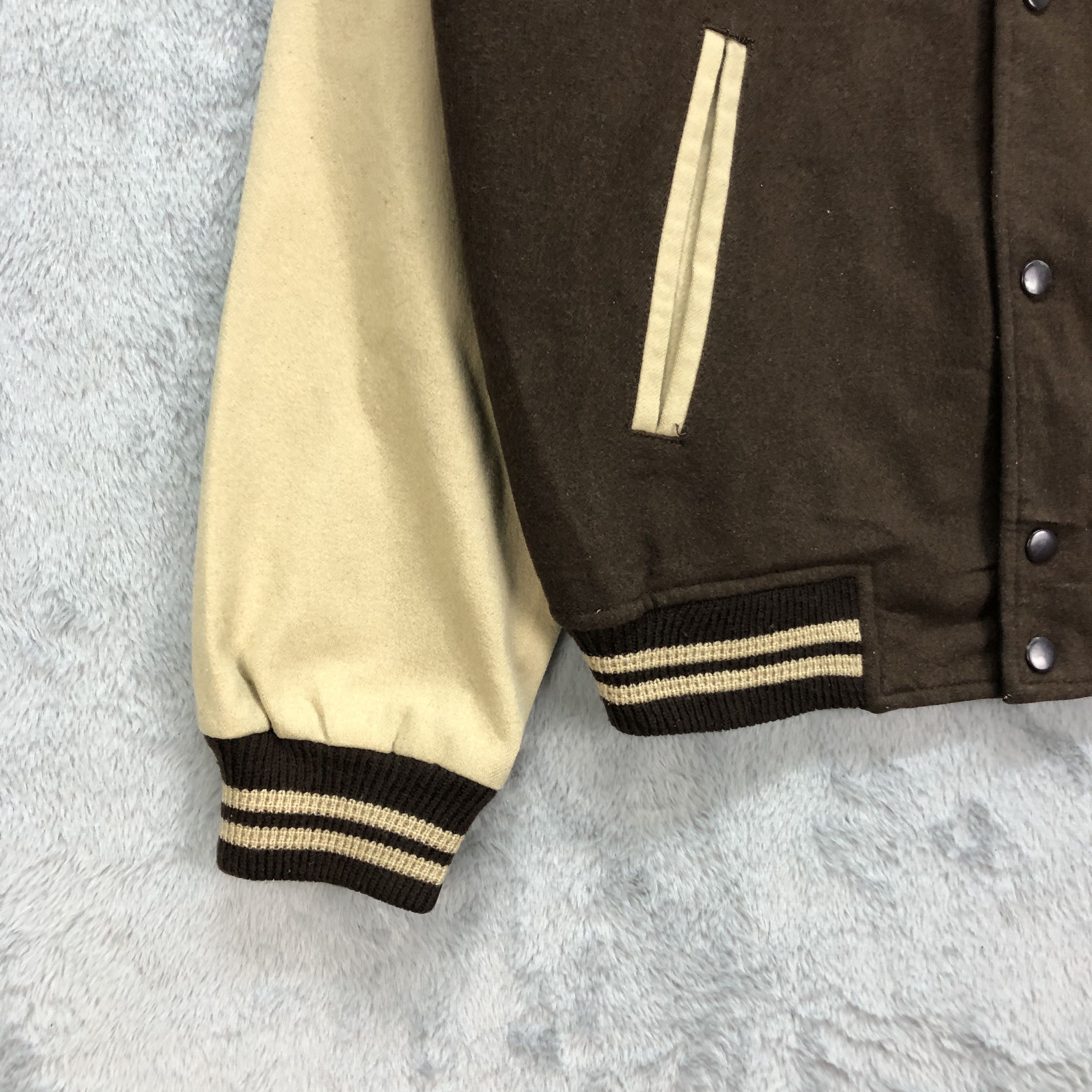 Japanese Brand Casual Wear For Men Wool Varsity Jacket #4900-175 Size US L / EU 52-54 / 3 - 5 Thumbnail