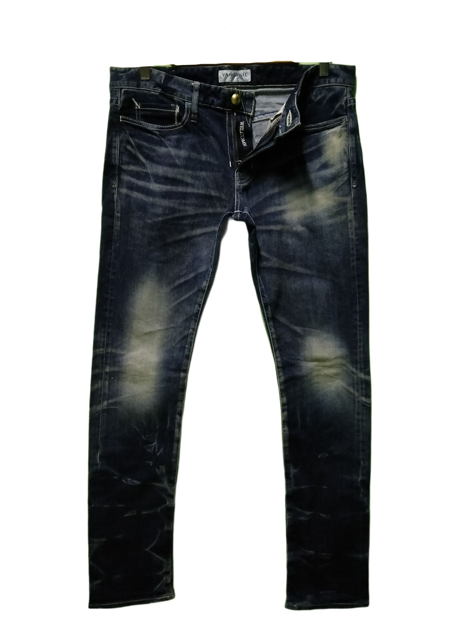 Vanquish Japanese Brand Vanquish Distressed Bolt Denim Jeans Size US 34 / EU 50 - 1 Thumbnail
