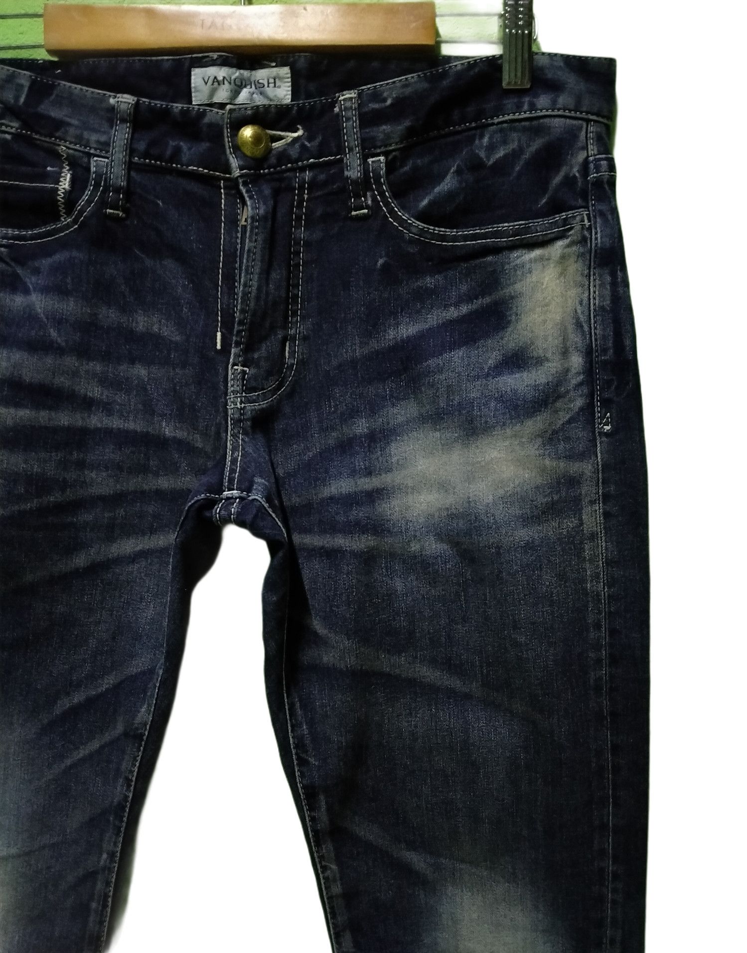 Vanquish Japanese Brand Vanquish Distressed Bolt Denim Jeans Size US 34 / EU 50 - 8 Thumbnail