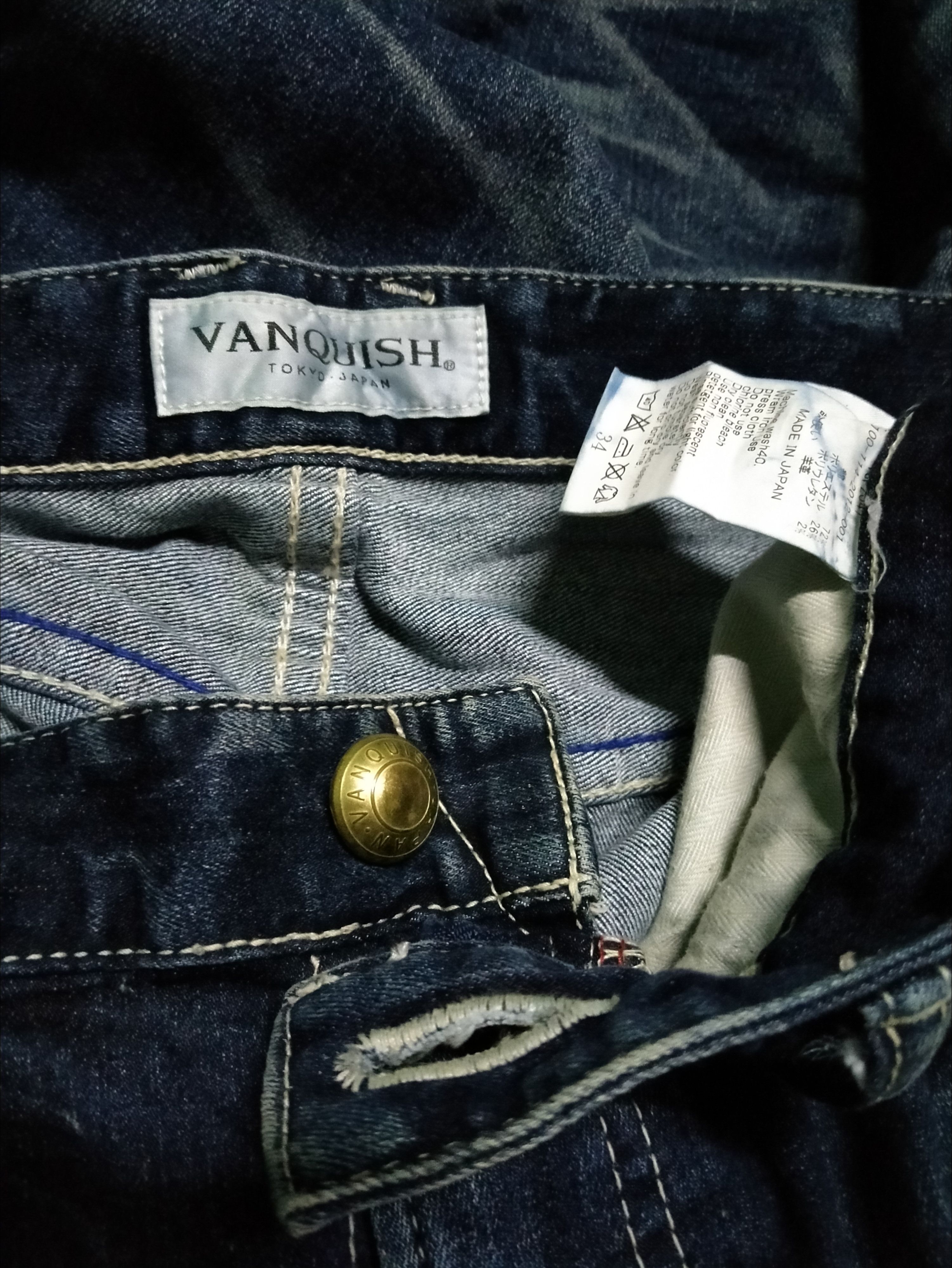 Vanquish Japanese Brand Vanquish Distressed Bolt Denim Jeans Size US 34 / EU 50 - 17 Thumbnail