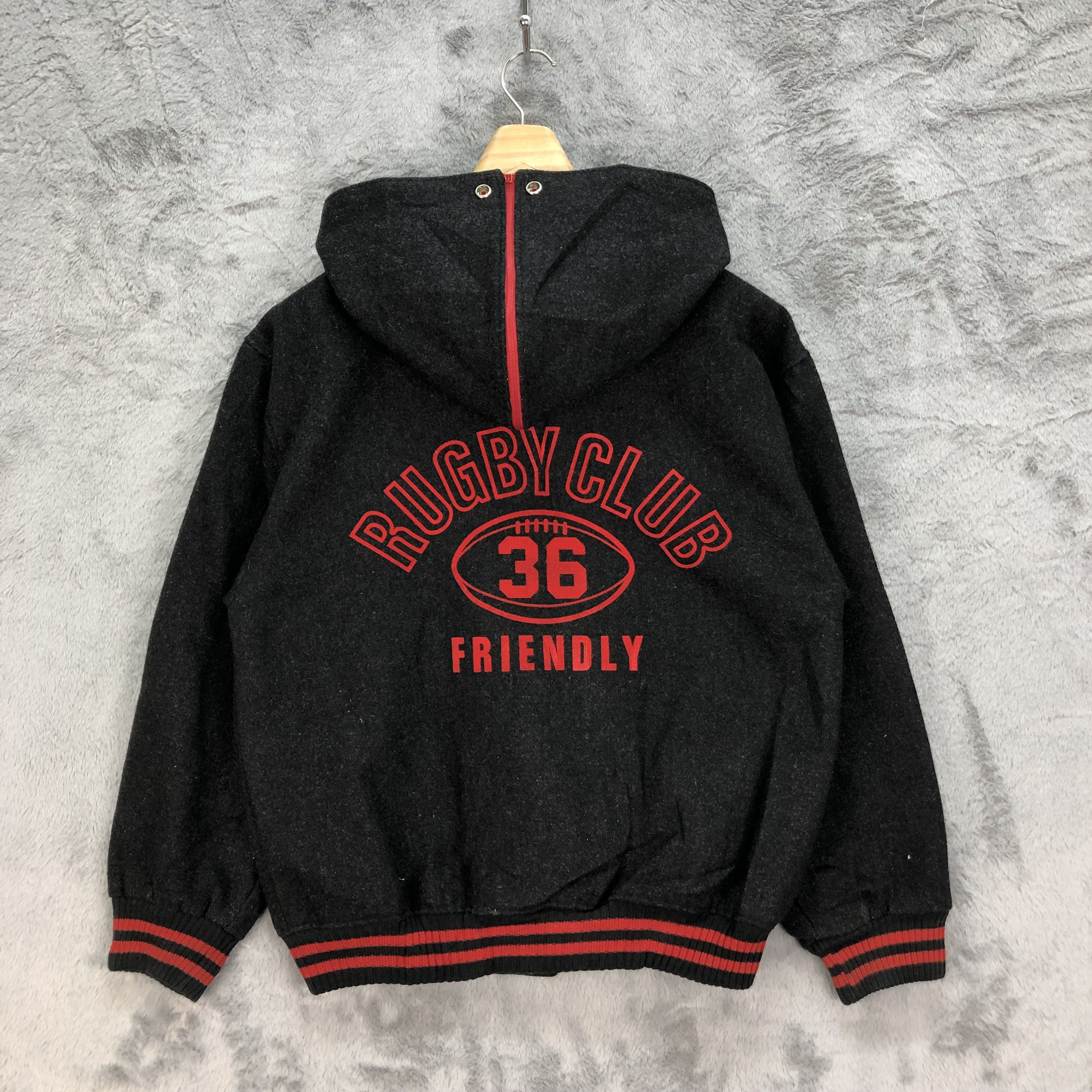 Japanese Brand Rugby Club Friendly Made in Japan Wool Varsity #4826-172 Size US S / EU 44-46 / 1 - 1 Thumbnail