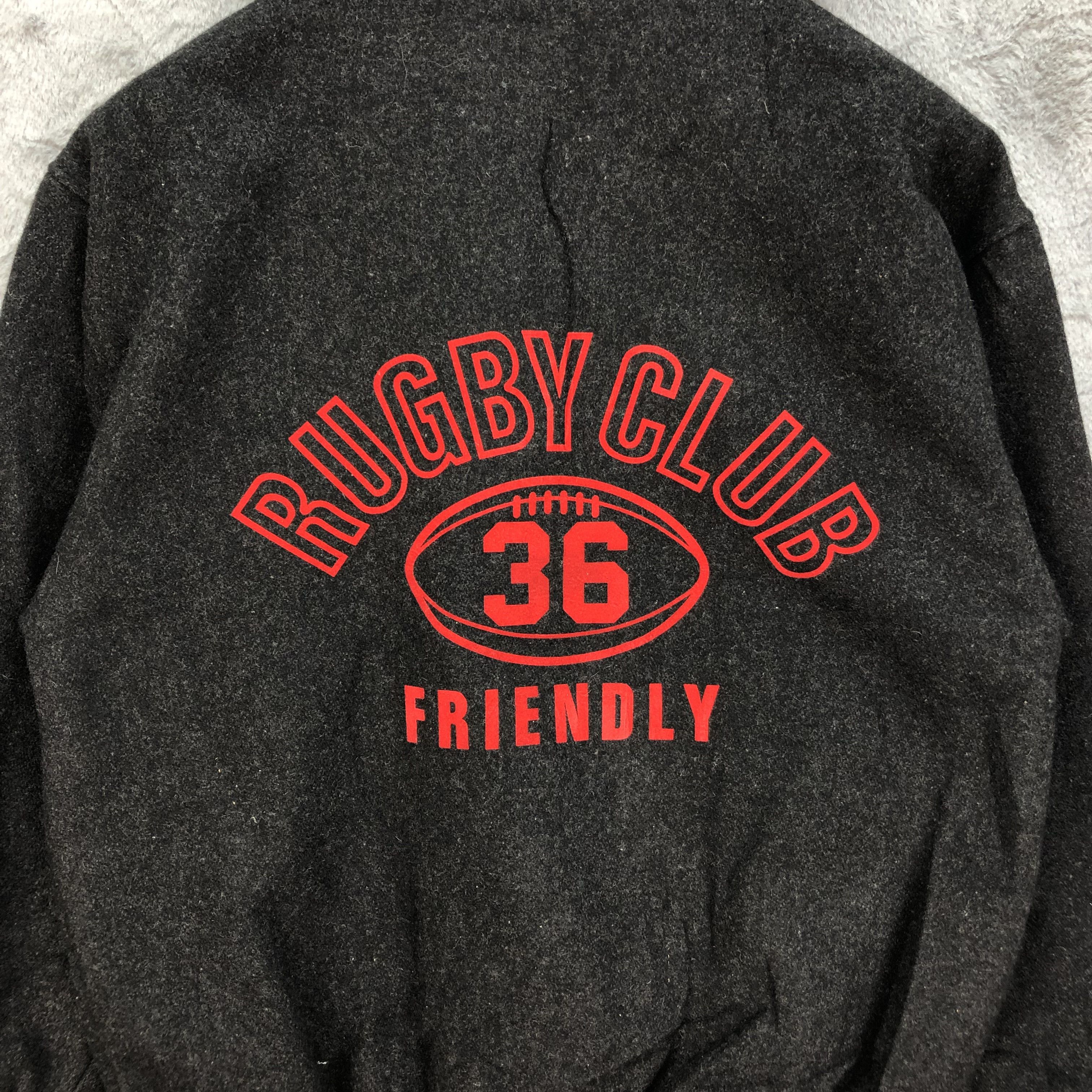 Japanese Brand Rugby Club Friendly Made in Japan Wool Varsity #4826-172 Size US S / EU 44-46 / 1 - 2 Thumbnail