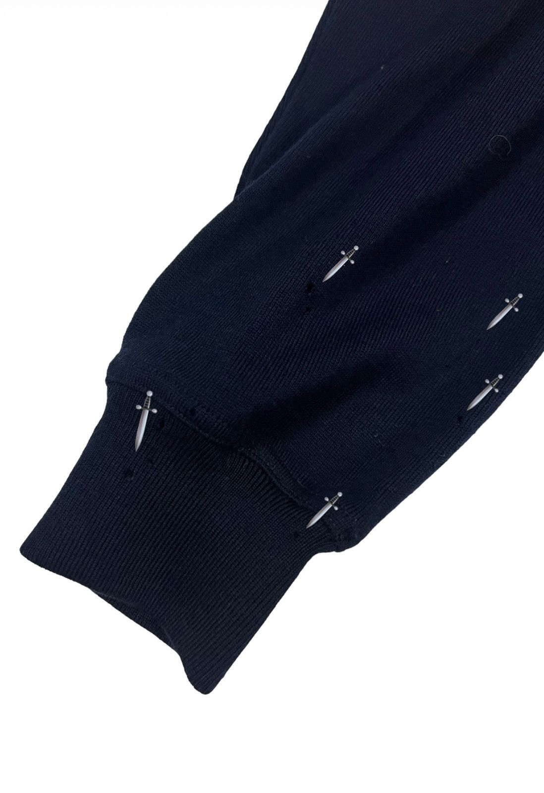 Salvatore Ferragamo Sickk💥 Salvatore Ferragamo Embroidery Logo Knitwear Size US M / EU 48-50 / 2 - 4 Thumbnail