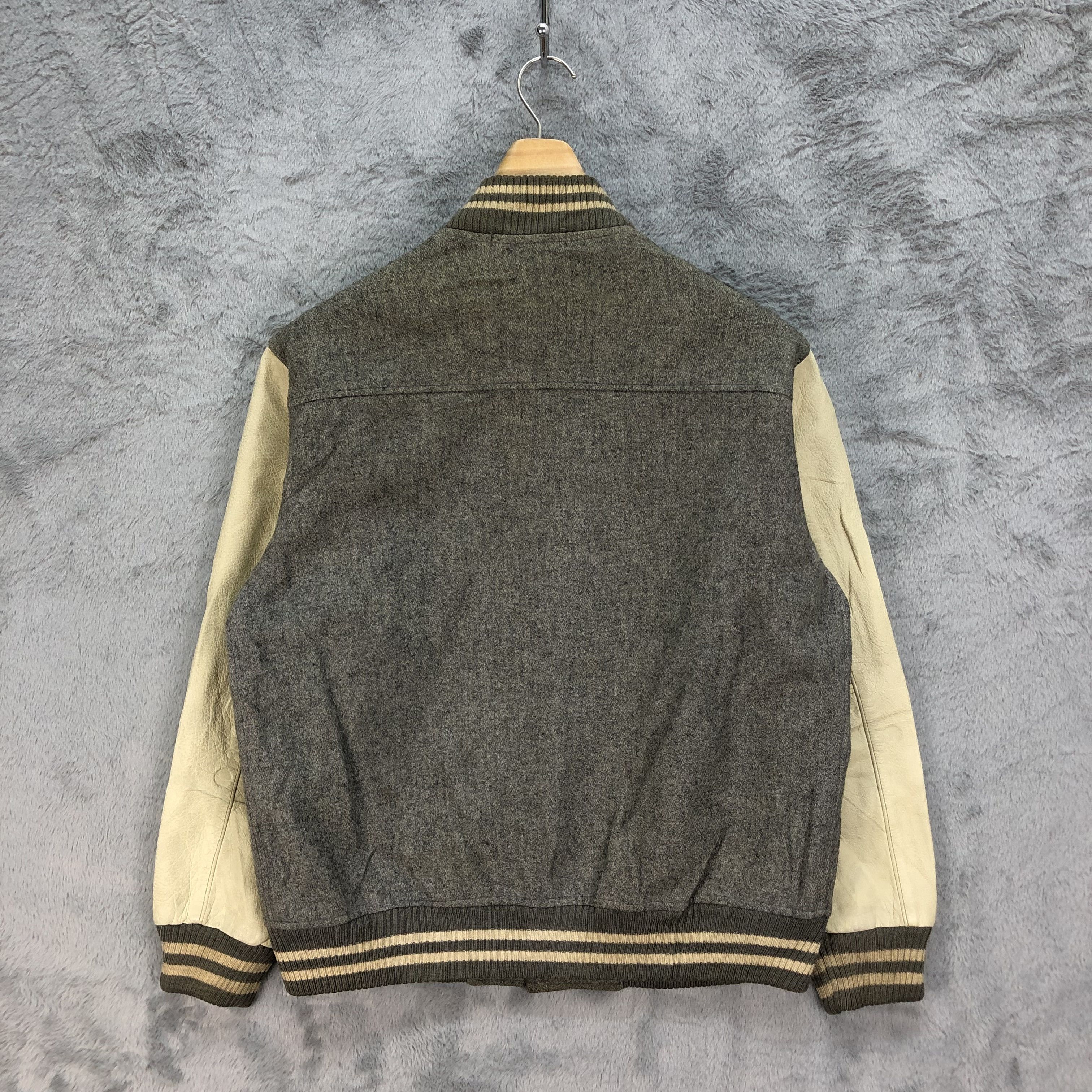 Japanese Brand Vintage SPORTY CASTAL Wool Leather Varsity Jacket #4852--174 Size US M / EU 48-50 / 2 - 11 Thumbnail