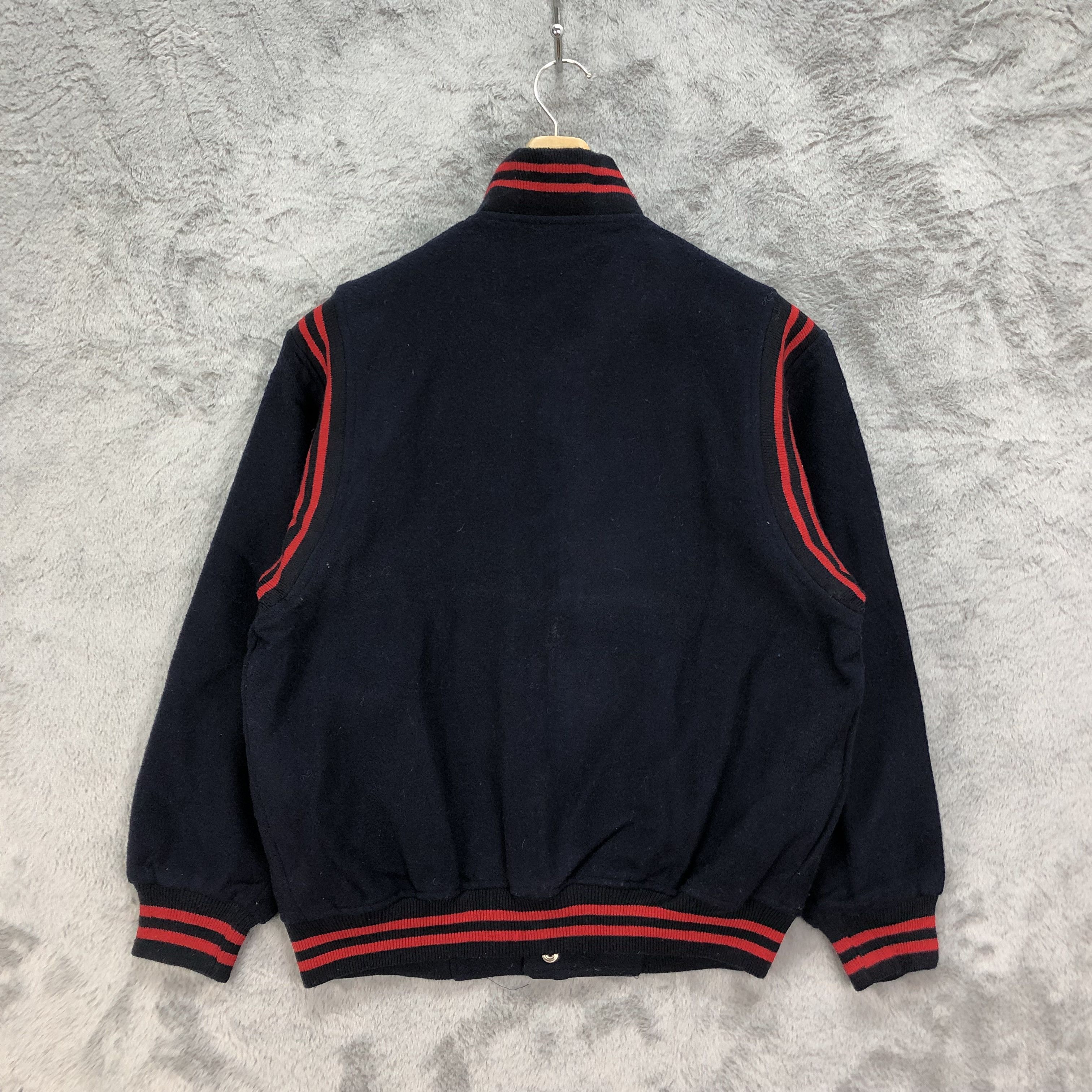 Japanese Brand FRIENDLY Silver Ox Made in Japan Wool Varsity #4794-170 Size US S / EU 44-46 / 1 - 9 Thumbnail