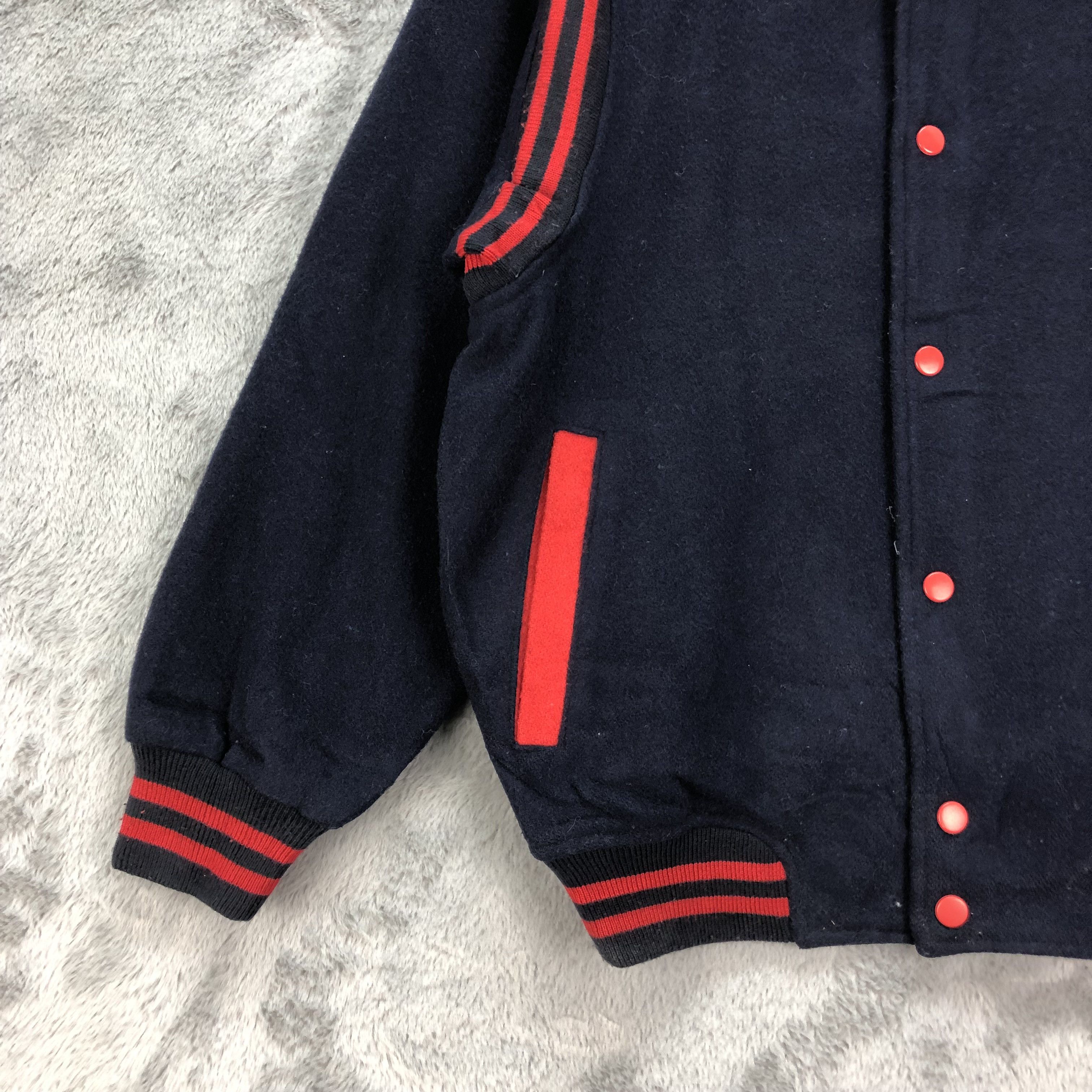 Japanese Brand FRIENDLY Silver Ox Made in Japan Wool Varsity #4794-170 Size US S / EU 44-46 / 1 - 4 Thumbnail