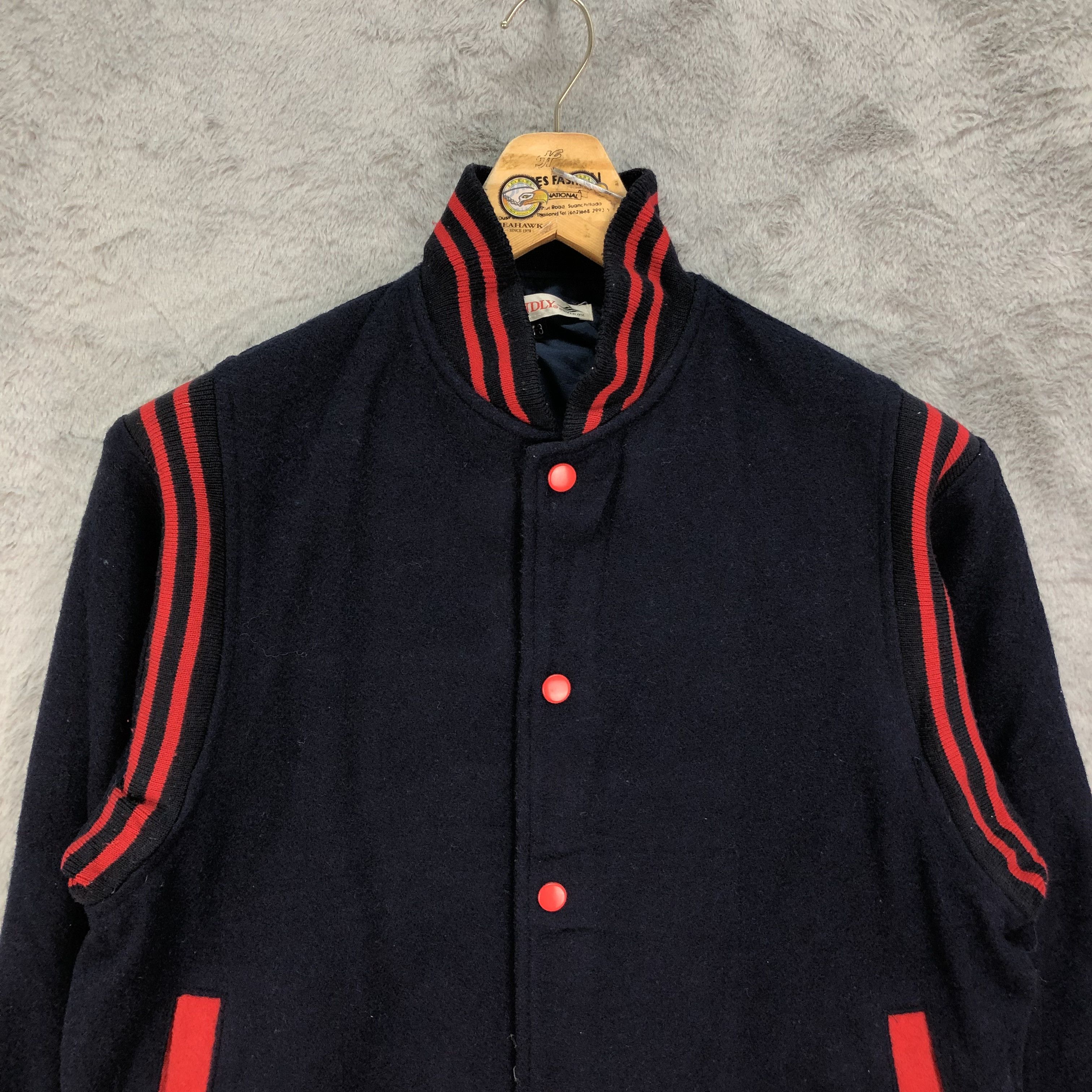 Japanese Brand FRIENDLY Silver Ox Made in Japan Wool Varsity #4794-170 Size US S / EU 44-46 / 1 - 2 Thumbnail