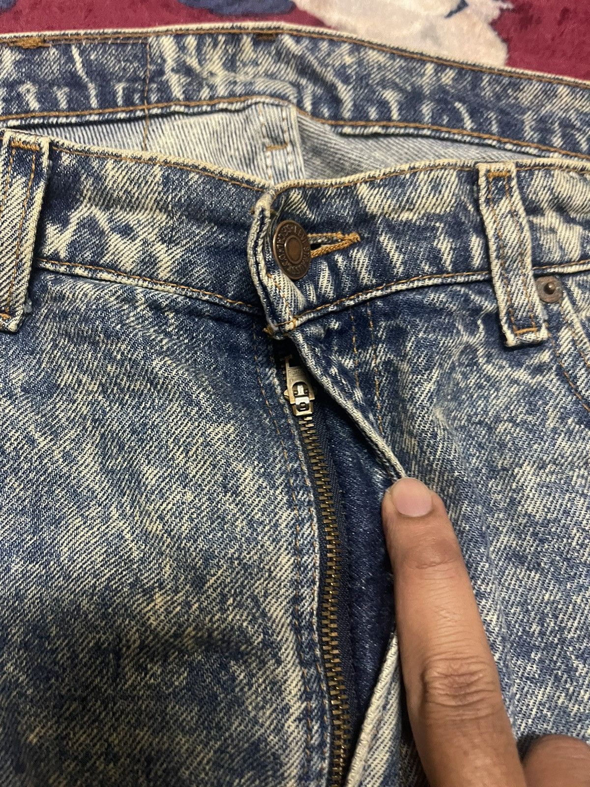 Levi's Vintage 90s Levis acid wash blue denim Size US 34 / EU 50 - 4 Thumbnail