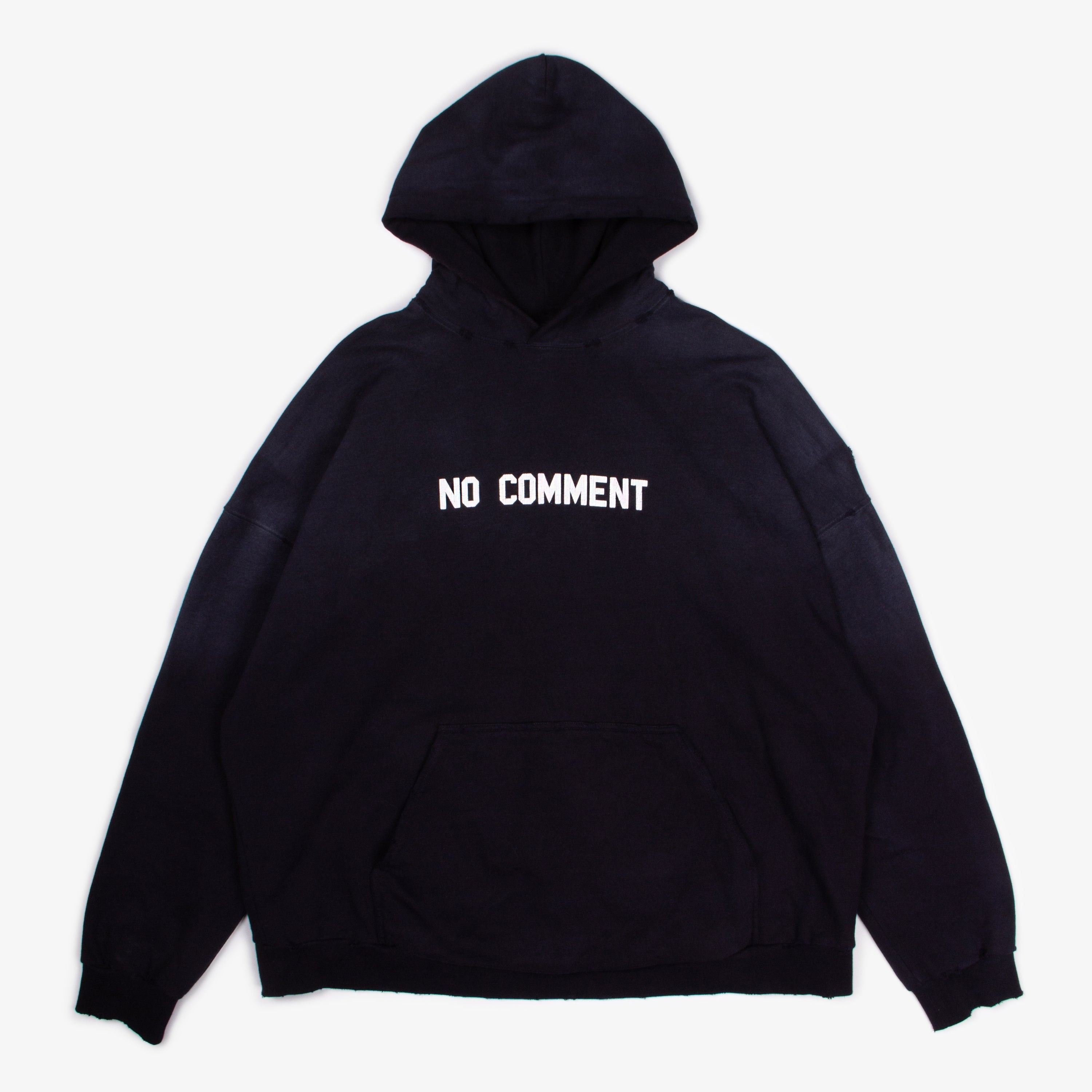 Balenciaga BALENCIAGA DISTRESSED NO COMMENT HOODIE | 2 Size US M / EU 48-50 / 2 - 2 Thumbnail
