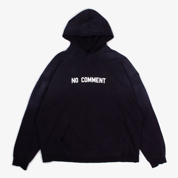 Balenciaga BALENCIAGA DISTRESSED NO COMMENT HOODIE | 2 | Grailed