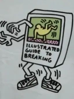 Keith Haring × Uniqlo KEITH HARING ILLUSTRATED GUIDE TO BREAKING T-SHIRT Size US M / EU 48-50 / 2 - 6 Thumbnail
