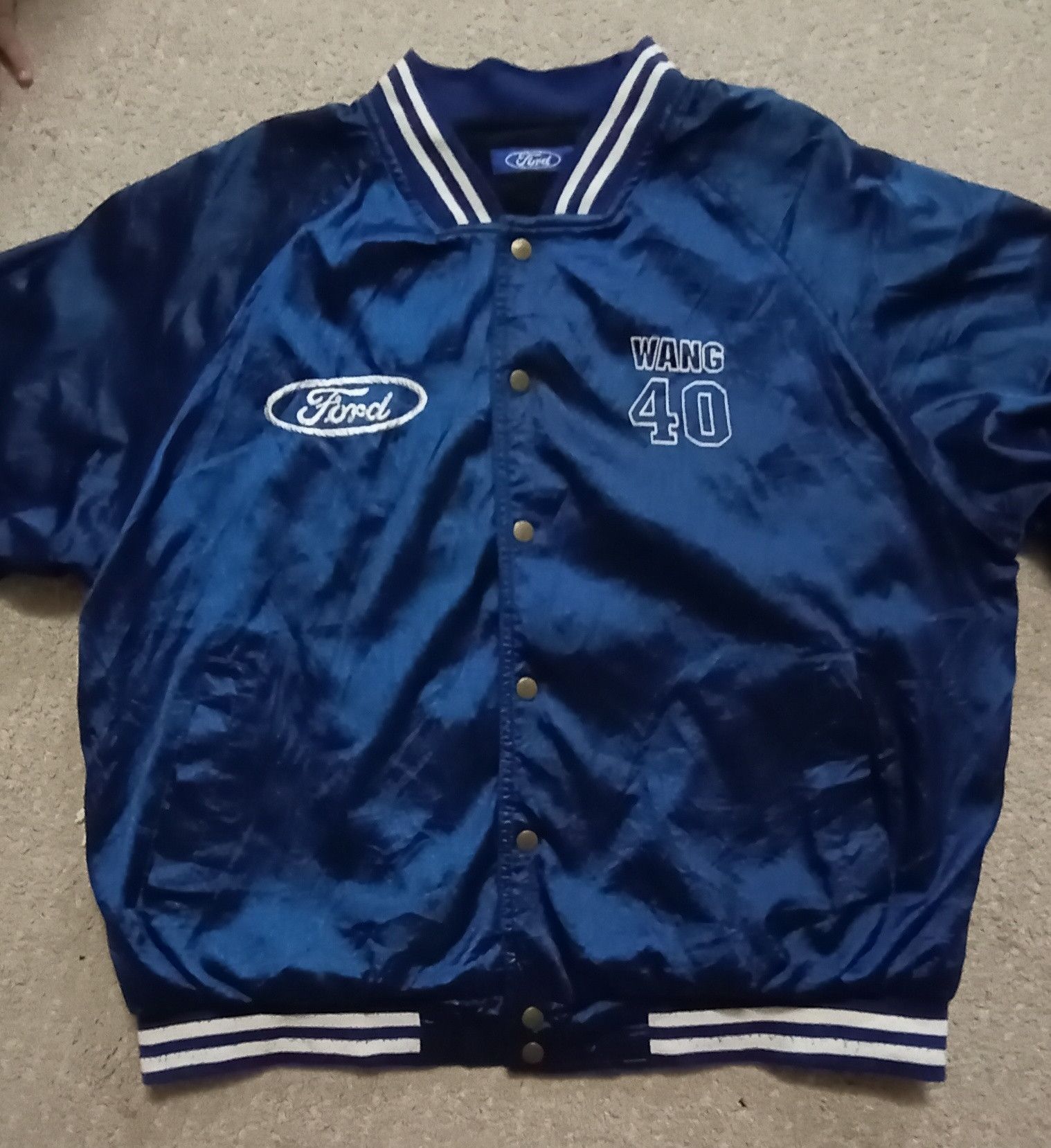 Ford × Vintage Vintage Ford Varsity Jacket Embroided Logo Size US L / EU 52-54 / 3 - 3 Thumbnail