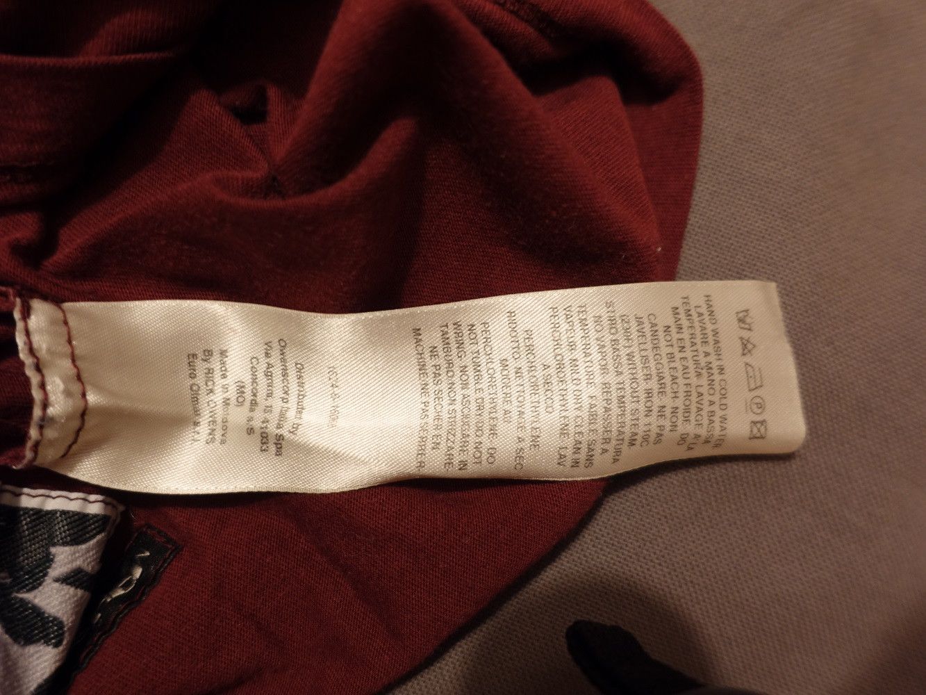 Rick Owens BRUISE LEVEL TEE Size US S / EU 44-46 / 1 - 4 Thumbnail