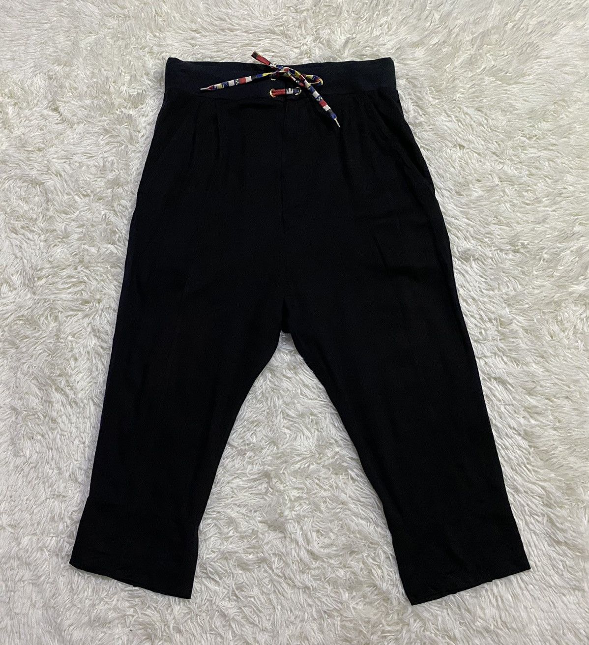 Issey Miyake Mercibeaucoup Rayon Drop Crotch Pants Size US 32 / EU 48 - 7 Thumbnail