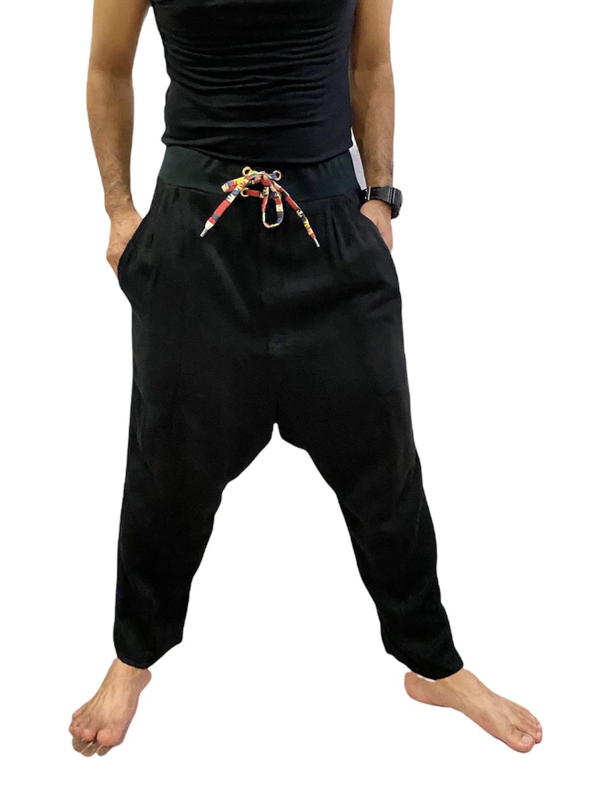 Issey Miyake Mercibeaucoup Rayon Drop Crotch Pants Size US 32 / EU 48 - 2 Thumbnail
