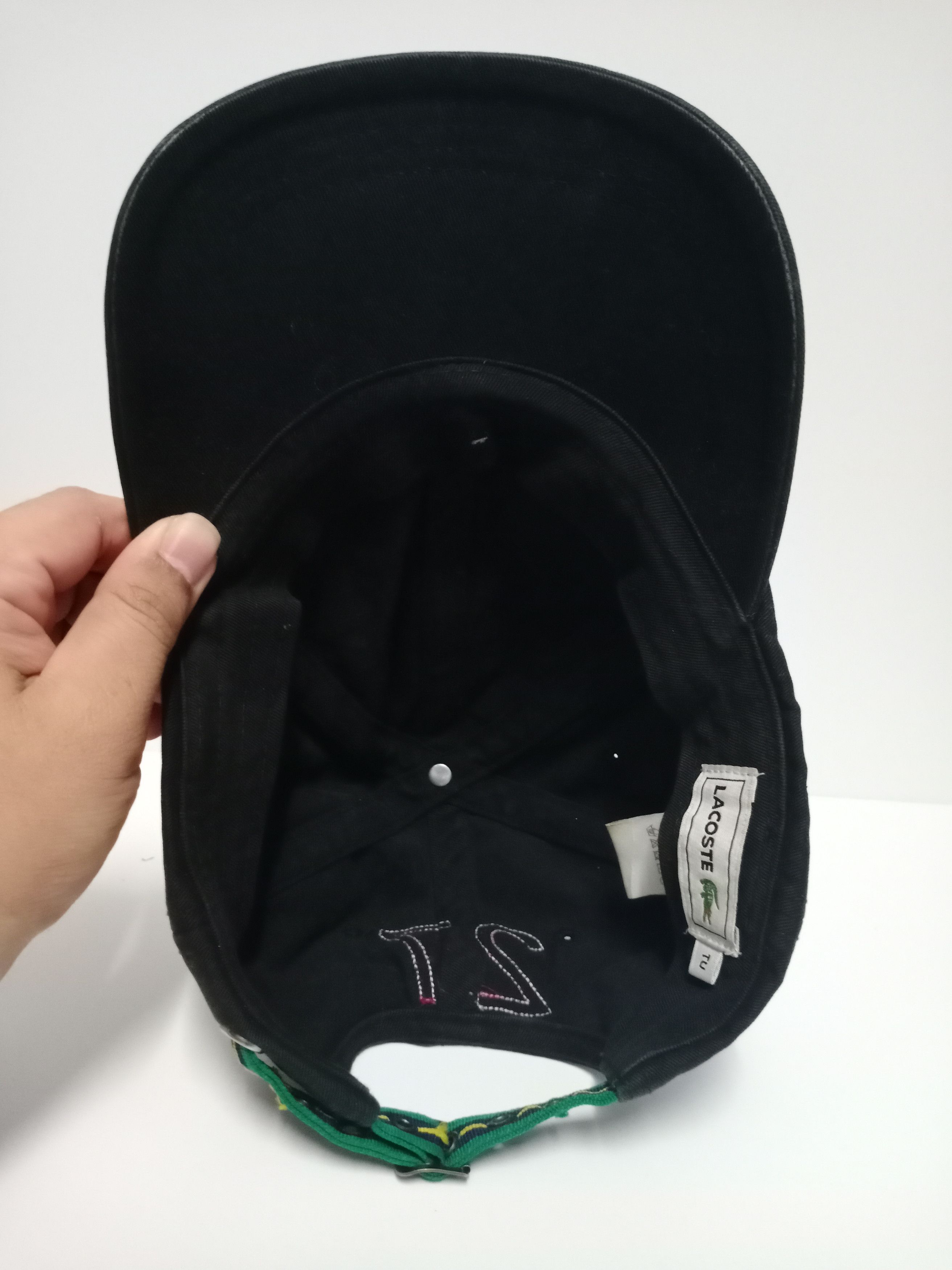 Lacoste Vintage Lacoste Big Spellout adjustable Cap Size ONE SIZE - 5 Thumbnail