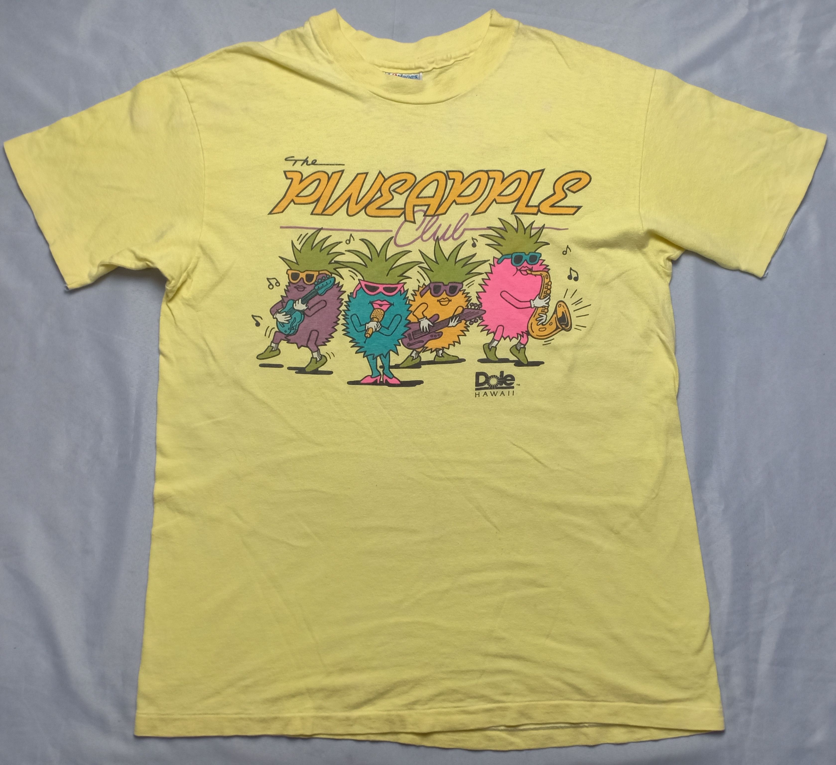 Hanes Vintage Dole Hawaii Hawaiian The Pineapple Club T-shirt Size US M / EU 48-50 / 2 - 2 Thumbnail