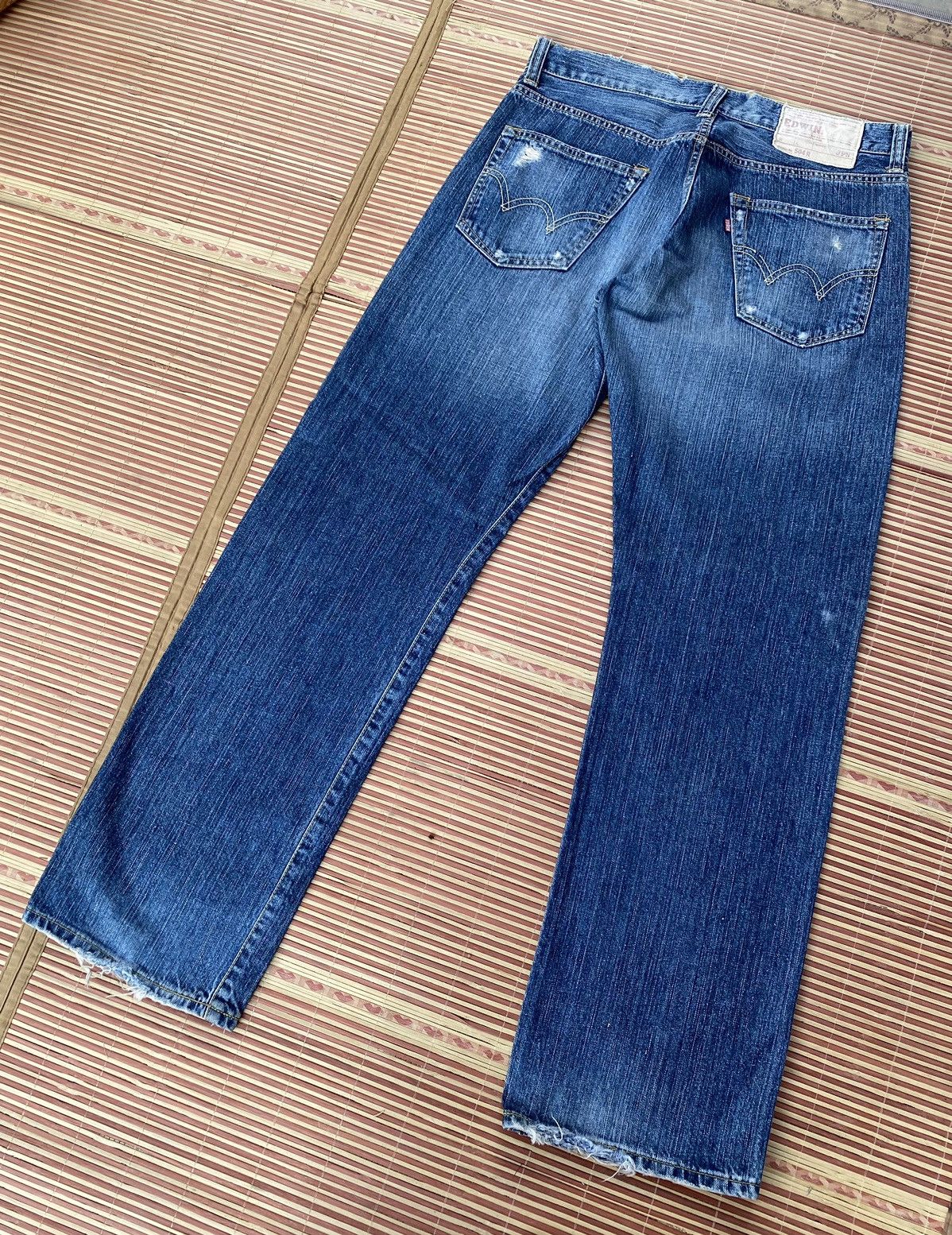 Edwin Vintage Edwin 504R Made in Japan Rework Distressed Pant Size US 33 - 3 Thumbnail