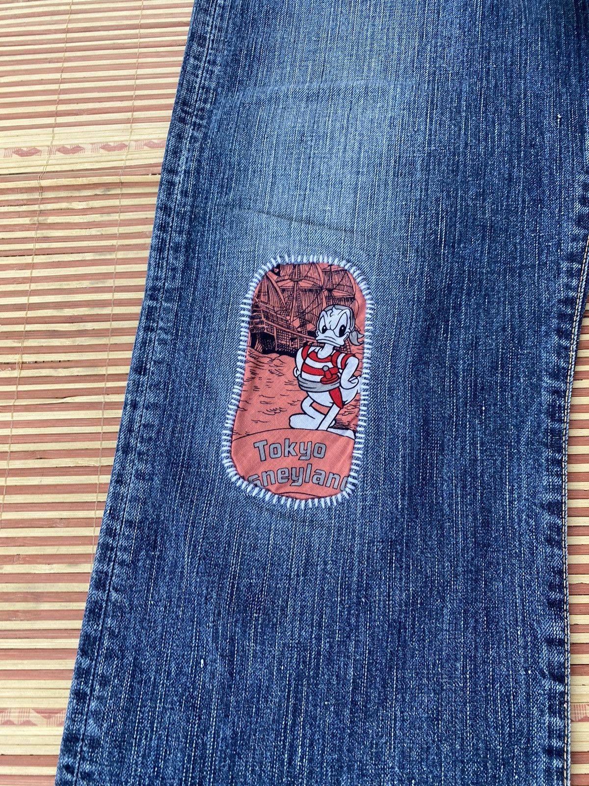 Edwin Vintage Edwin 504R Made in Japan Rework Distressed Pant Size US 33 - 2 Thumbnail