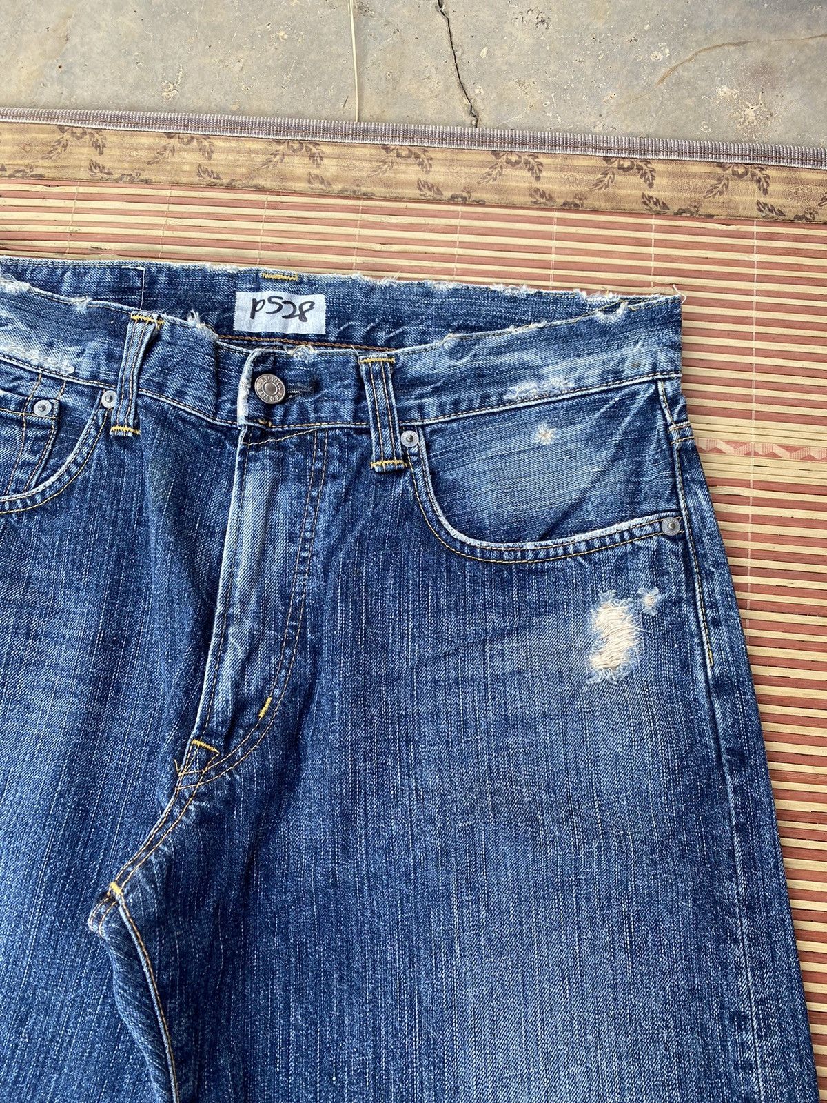 Edwin Vintage Edwin 504R Made in Japan Rework Distressed Pant Size US 33 - 4 Thumbnail
